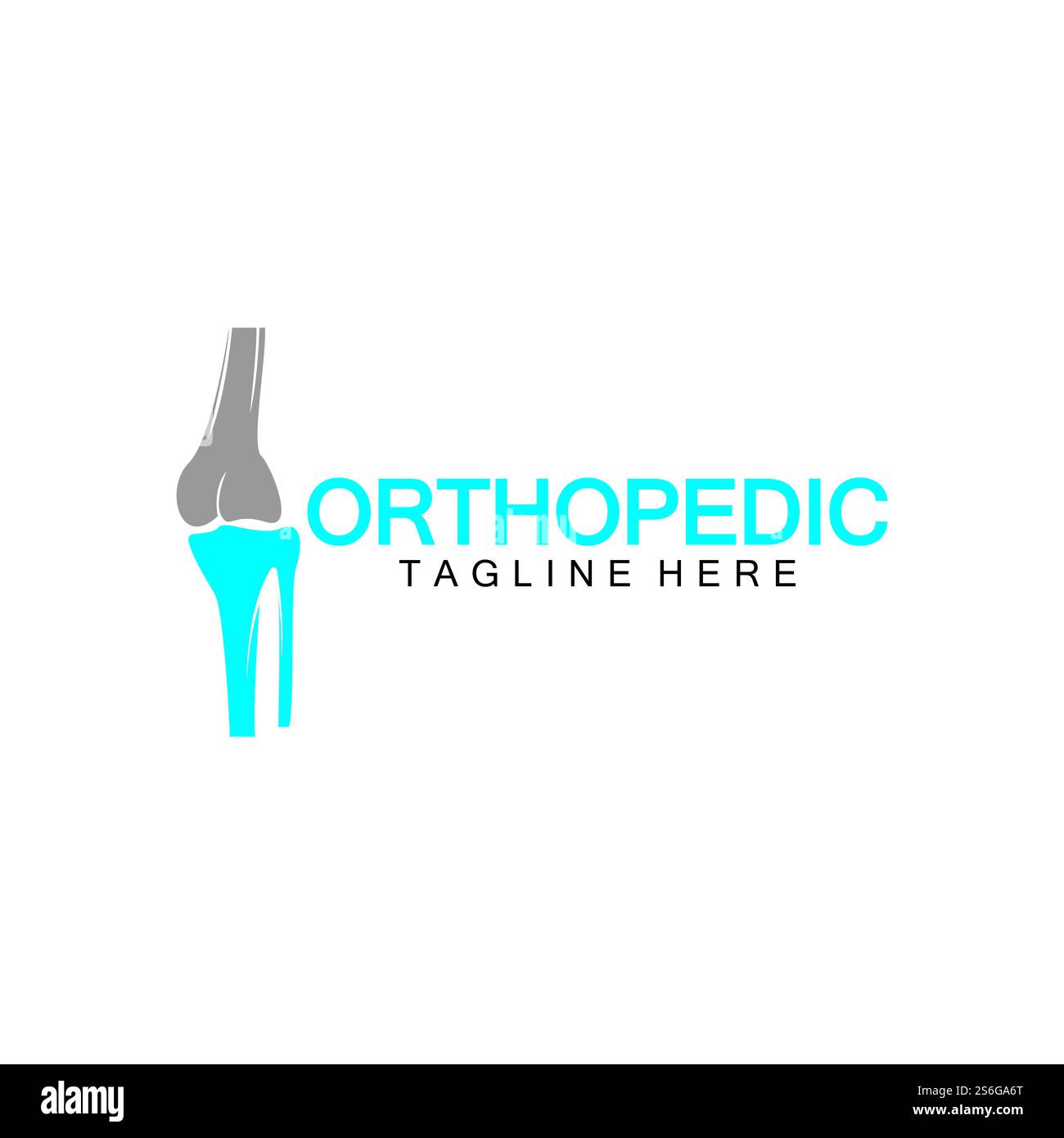 Orthopedic Health Bone Logo vector illustration Design template,Knee ...