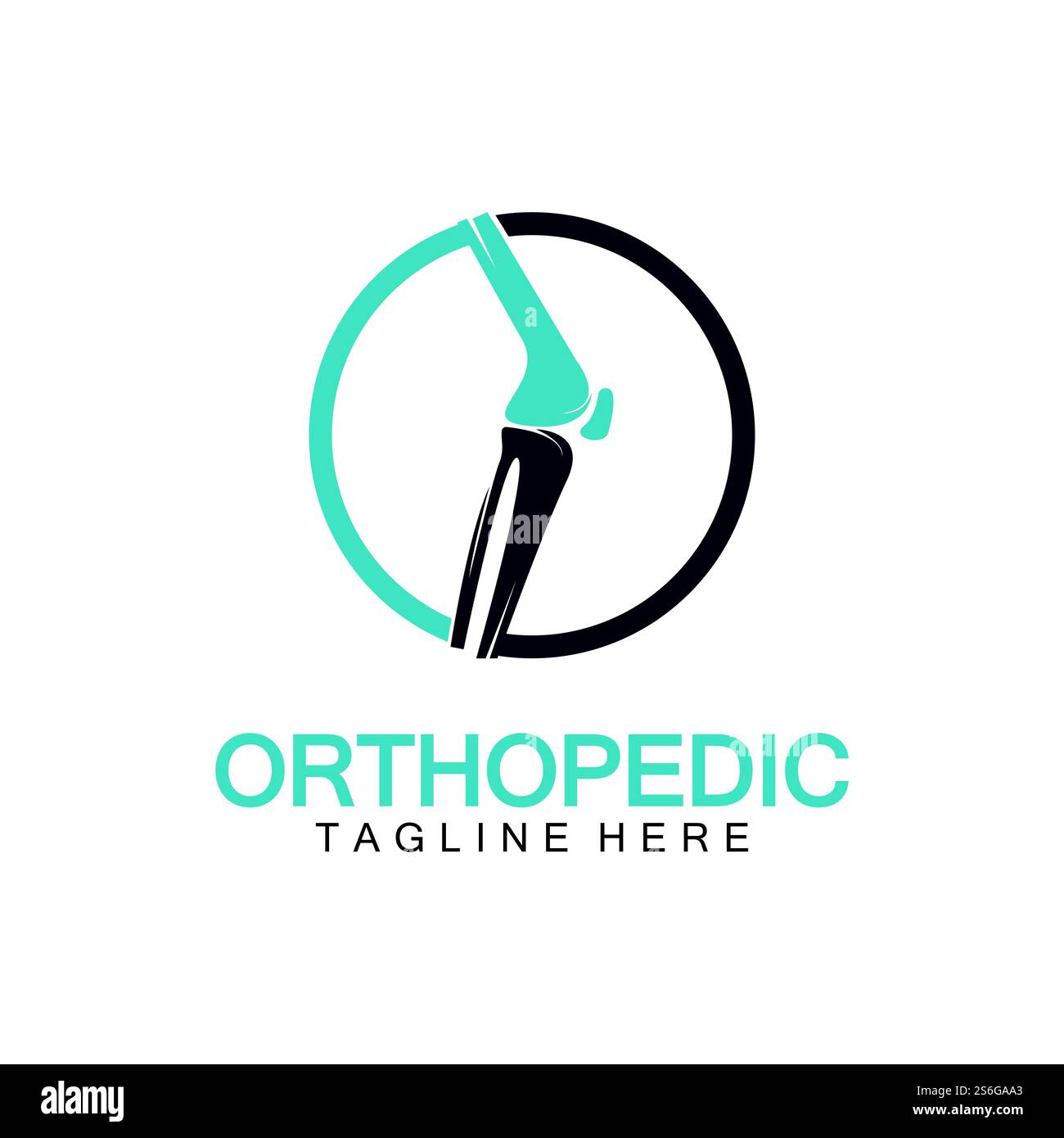 Orthopedic Health Bone Logo vector illustration Design template,Knee ...
