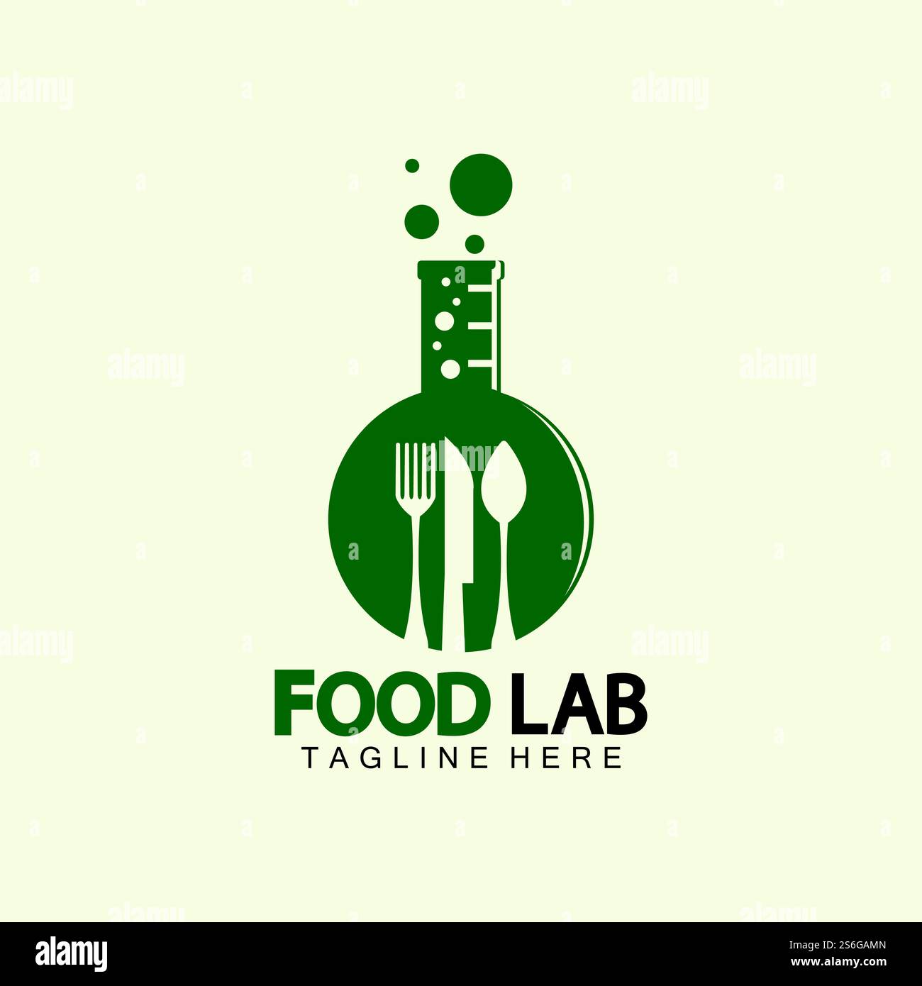 Food Lab logo vector icon illustration design template. lab logo.Lab ...