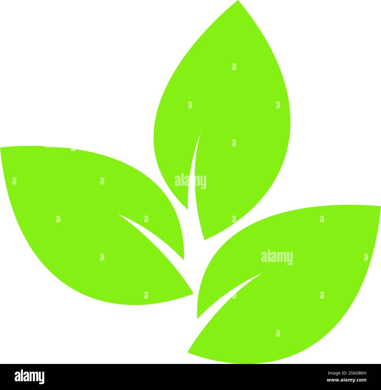 Green leaf illustration nature logo design Stock Vector Image & Art - Alamy