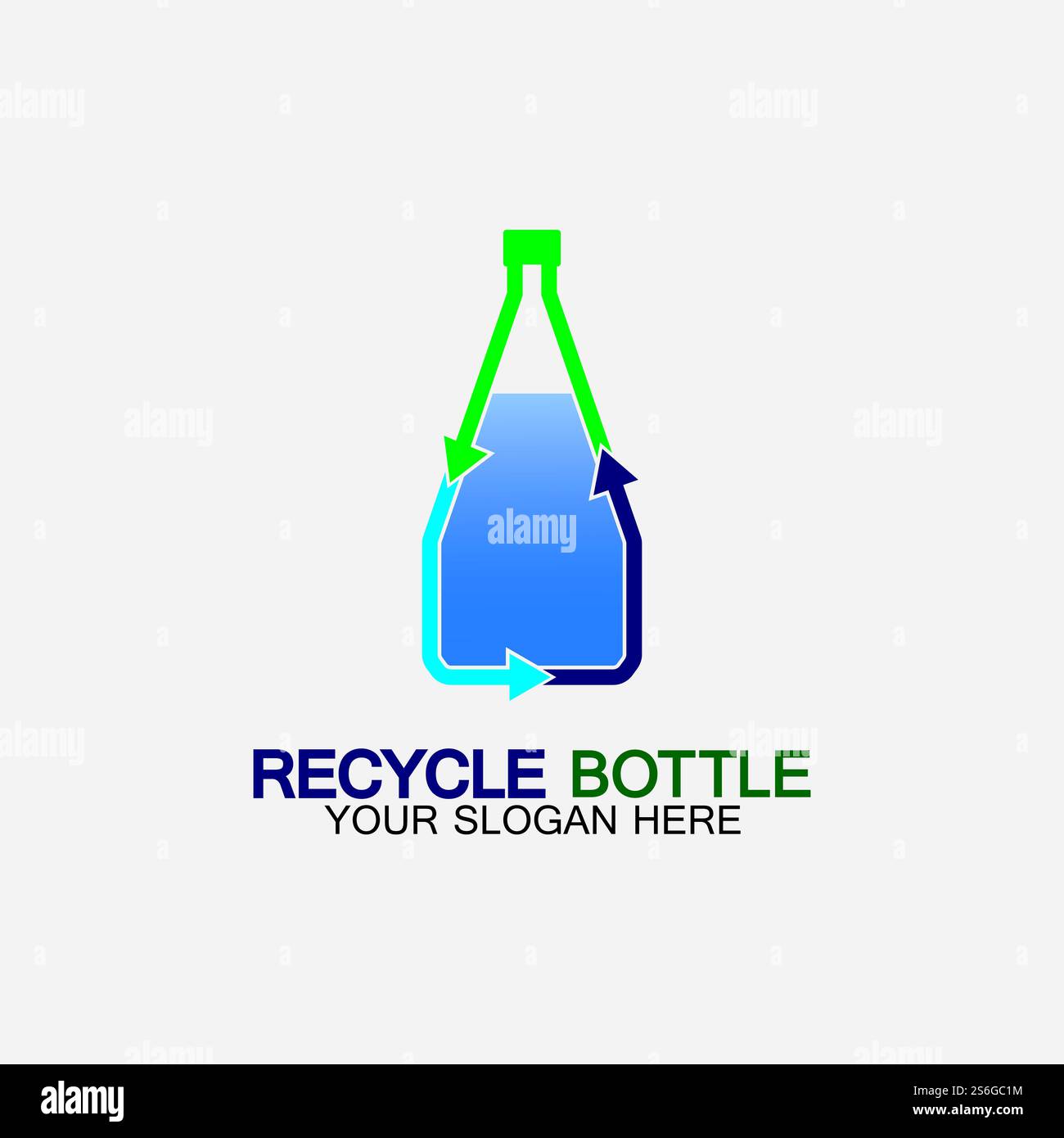 Recycle plastic bottle logo icon vector illustration design.Bottle with ...