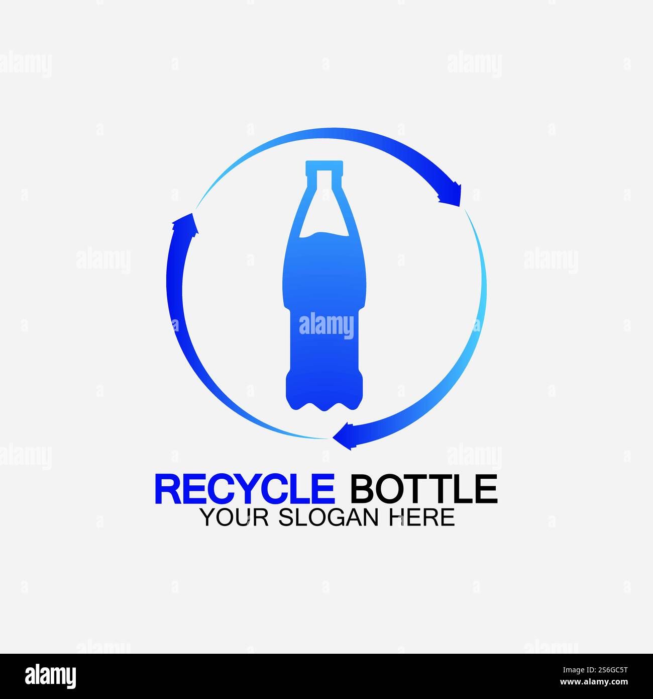 Recycle plastic bottle logo icon vector illustration design.Bottle with ...
