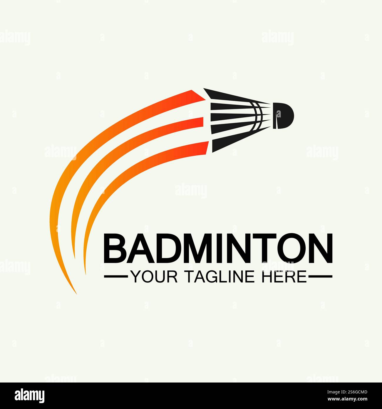 Badminton Logo vector icon illustration design template.Badminton Shuttlecock icon logo.Badminton sport logo template vector. Sport club logo concept Stock Vector