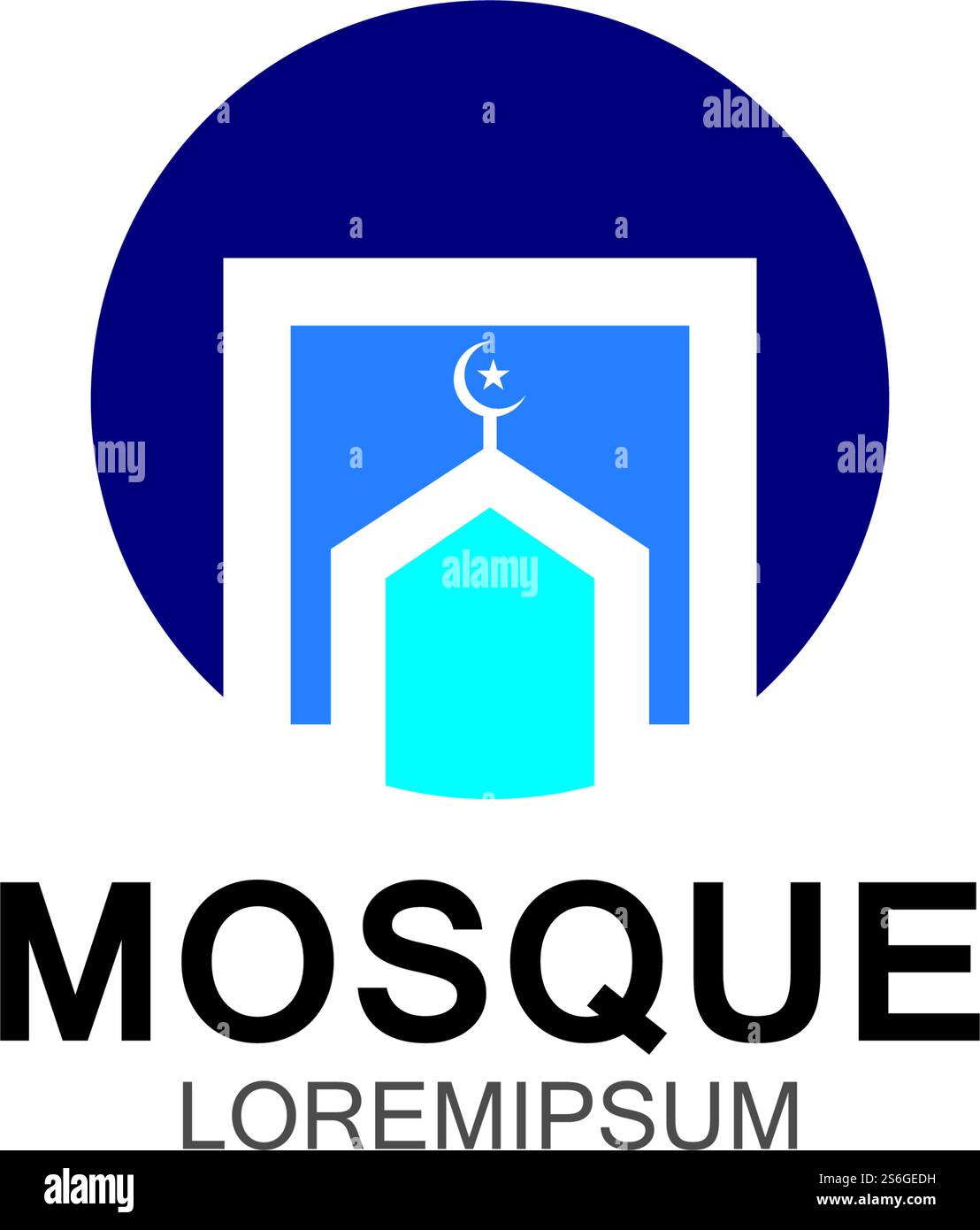 Modern mosque logo symbol or icon template Stock Vector Image & Art - Alamy