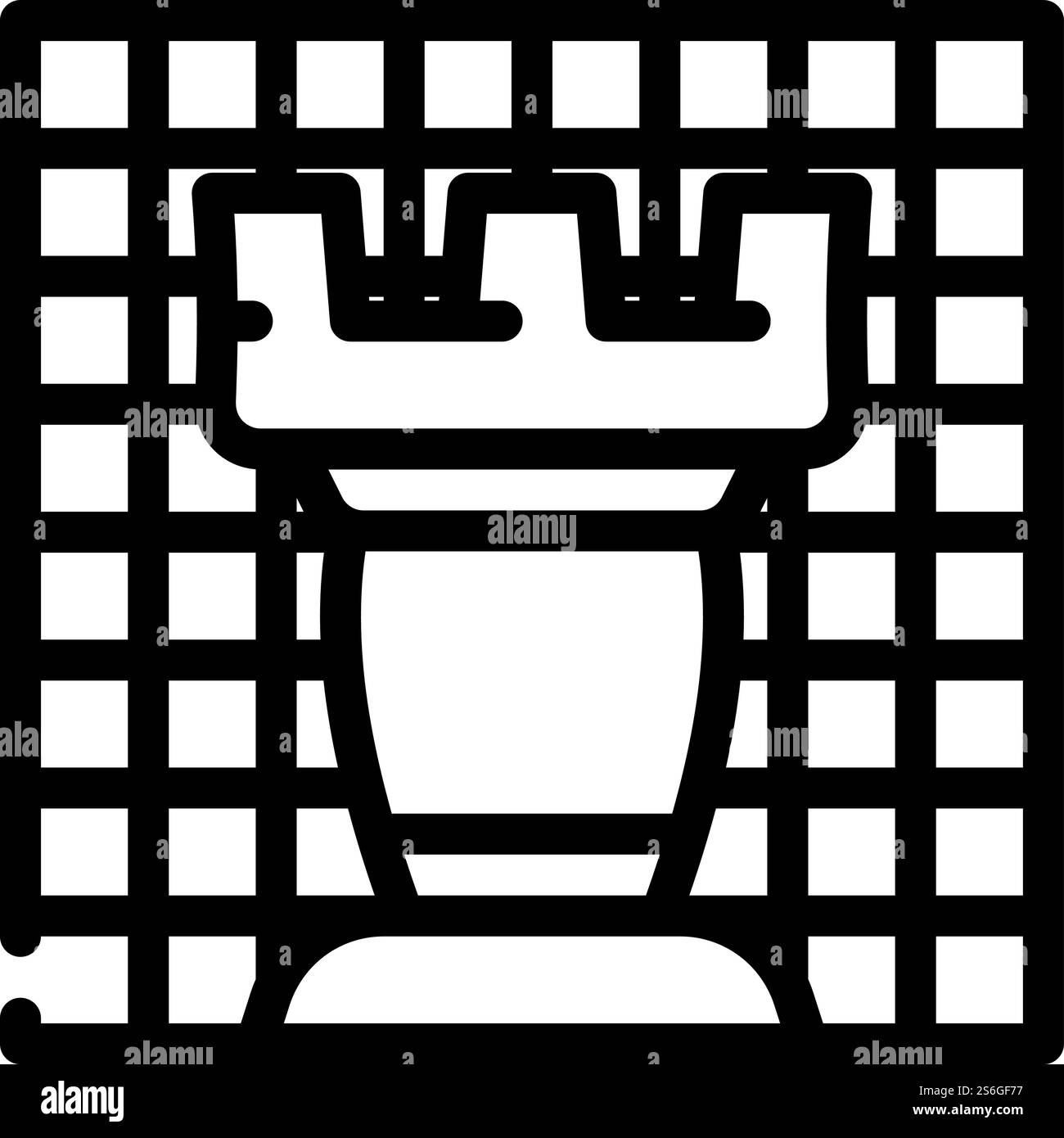 chess game line icon vector. chess game sign. isolated contour symbol ...