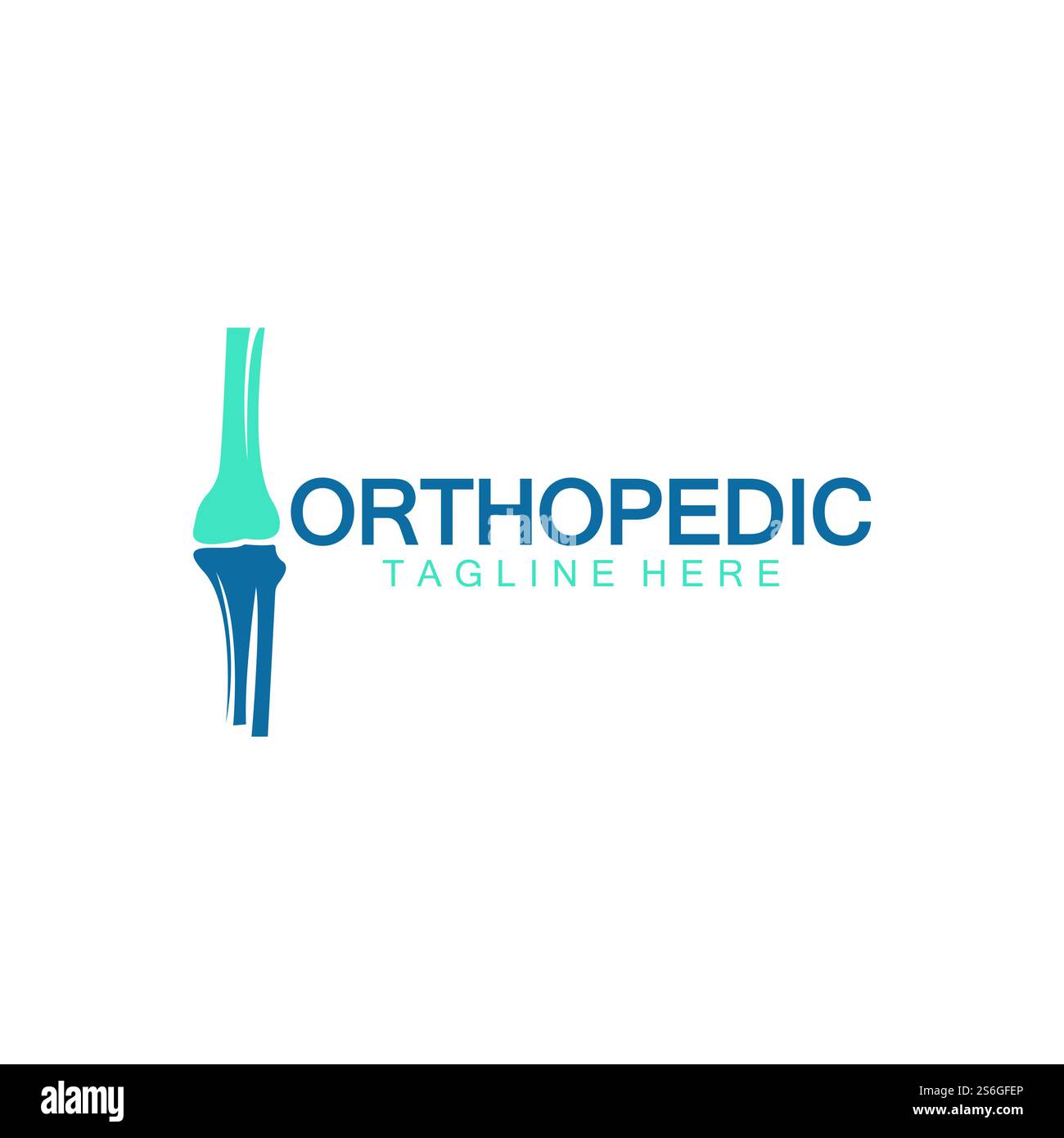 Orthopedic Health Bone Logo vector illustration Design template,Knee ...