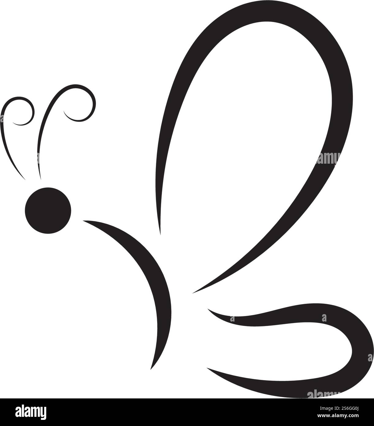 Butterfly Logo template Vector illustration Stock Vector Image & Art ...