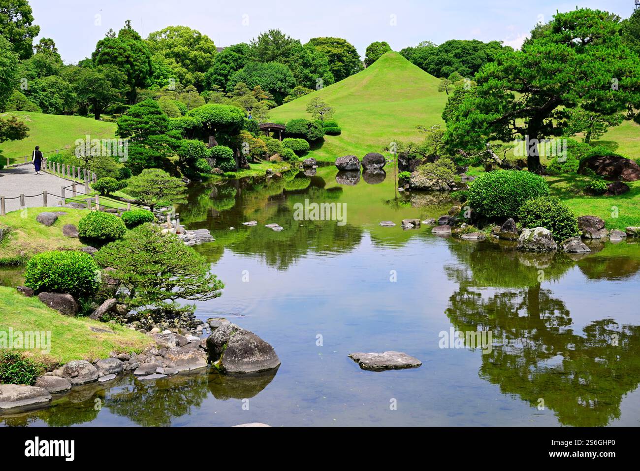 Suizenji Jojuen Garden Kumamoto Kumamoto Prefecture Japan Stock Photo Suizenji Jojuen Garden Kumamoto Kumamoto Prefecture Japan Stock Photo