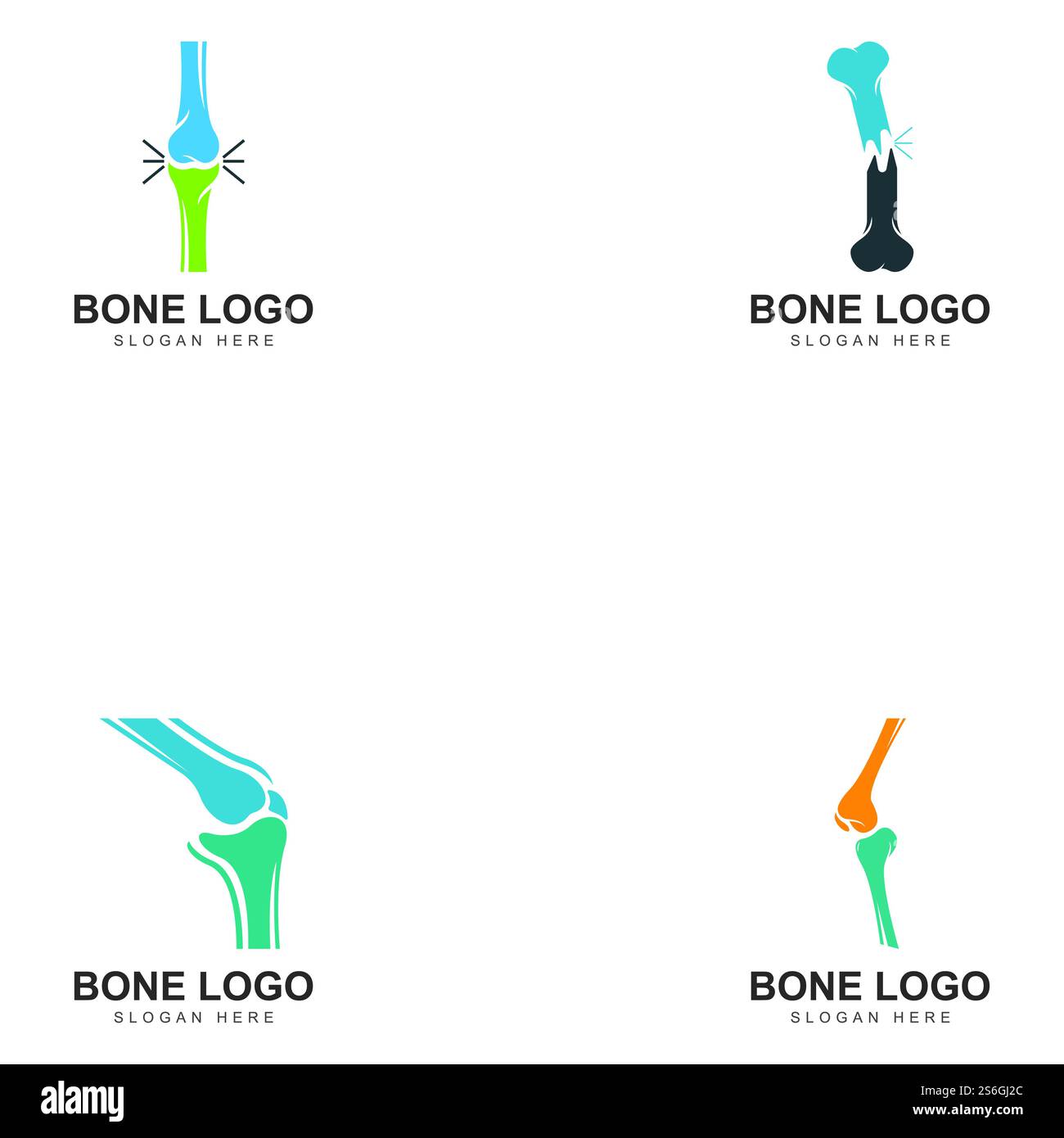 bone logo icon vector design Stock Vector