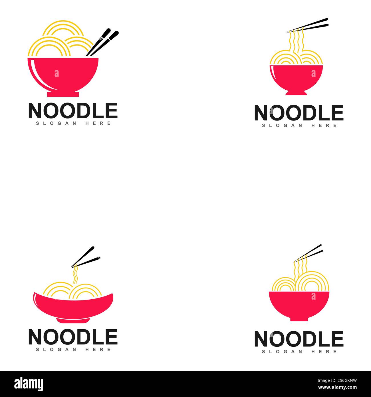 chinese noodle logo design icon template. japanese ramen vector ...