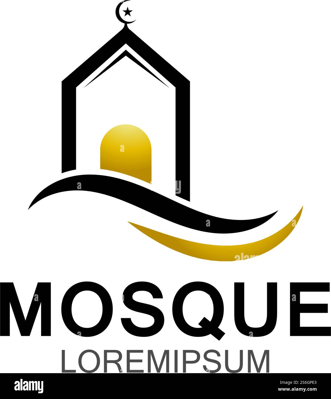 Modern mosque logo symbol or icon template Stock Vector Image & Art - Alamy