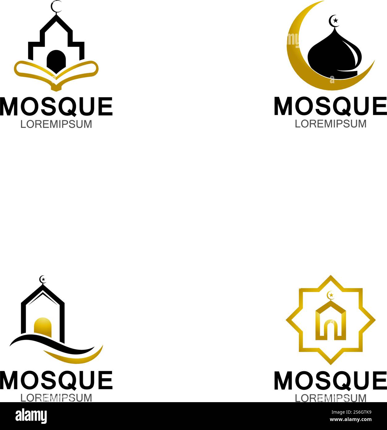 Modern mosque logo symbol or icon template Stock Vector Image & Art - Alamy