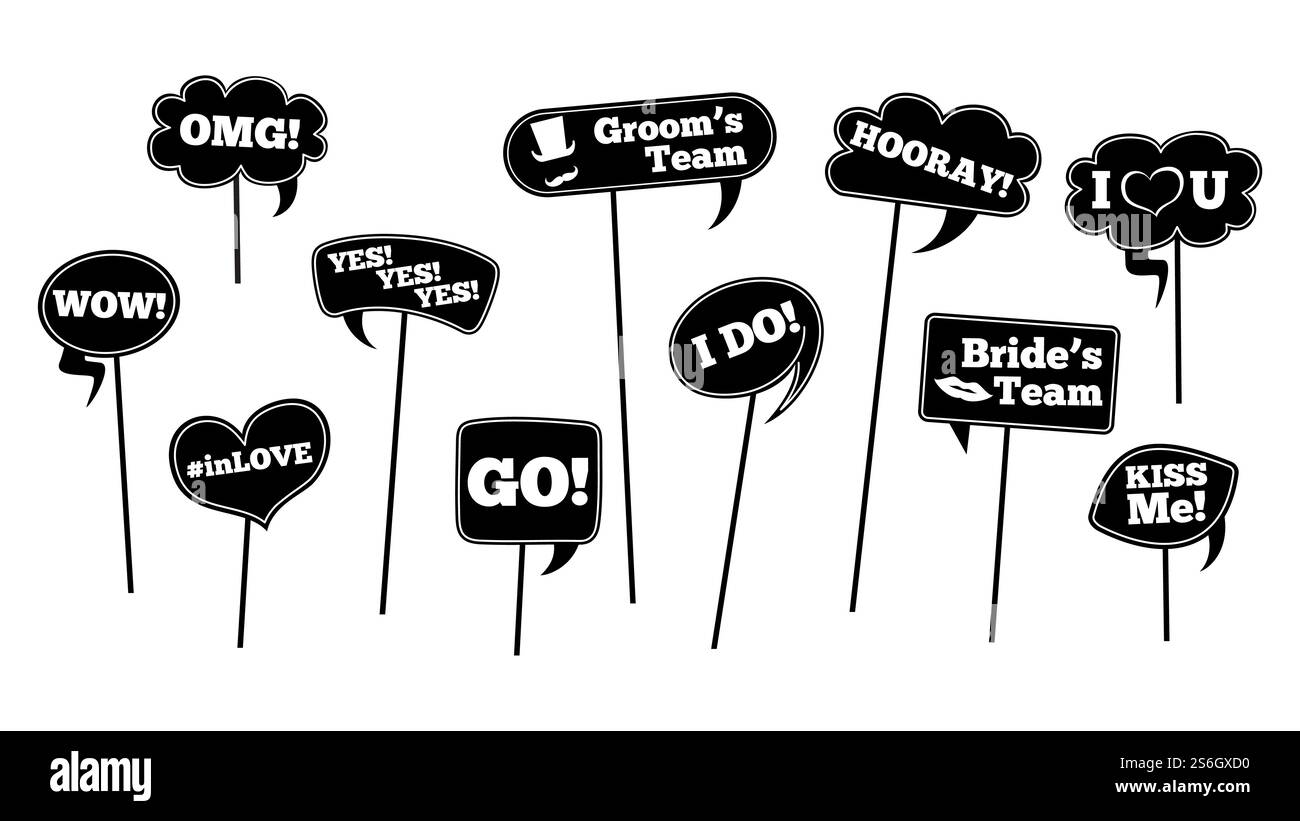 photo-booth-props-speech-bubble-cut-out-stock-images-pictures-alamy for Cutout Free Printable Photo Booth Props Words Photo booth props speech bubble Cut Out Stock Images & Pictures - Alamy for Cutout Free Printable Photo Booth Props Words