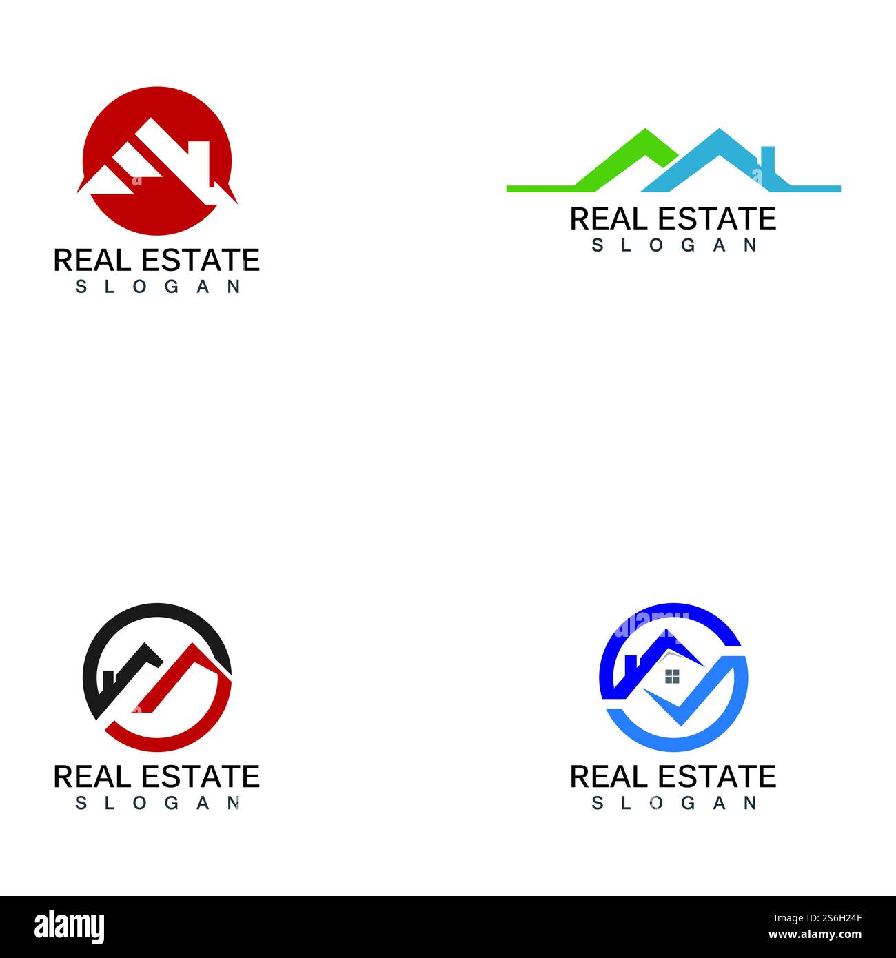 Real Estate Logo design template. Roofing logo vector Stock Vector ...