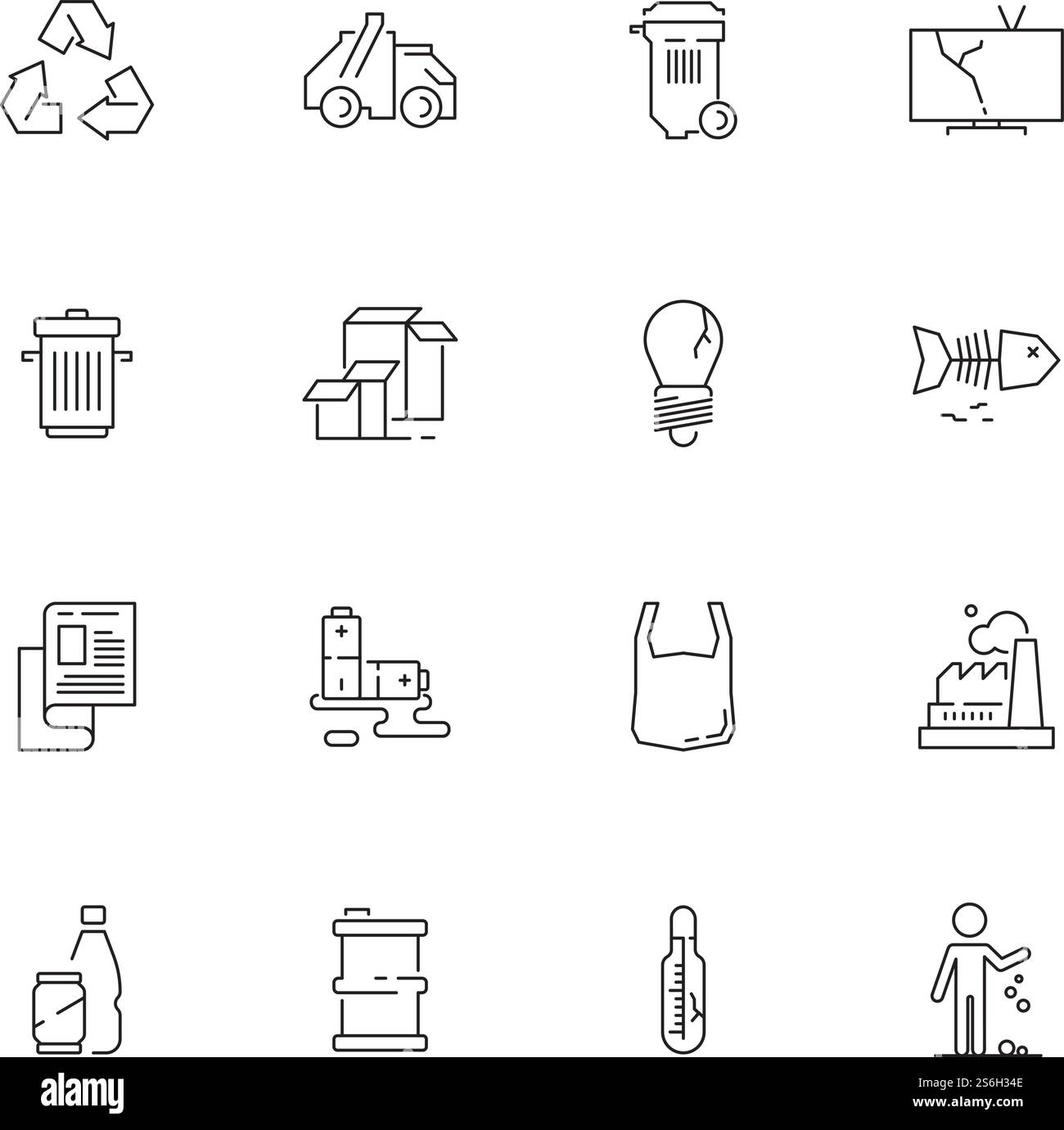 Recycling icon. Garbage plastic bottles recycled symbols rubbish paper ...