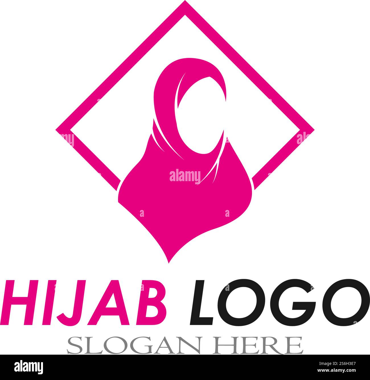 hijab women black silhouette vector icons app-vector Stock Vector Image ...