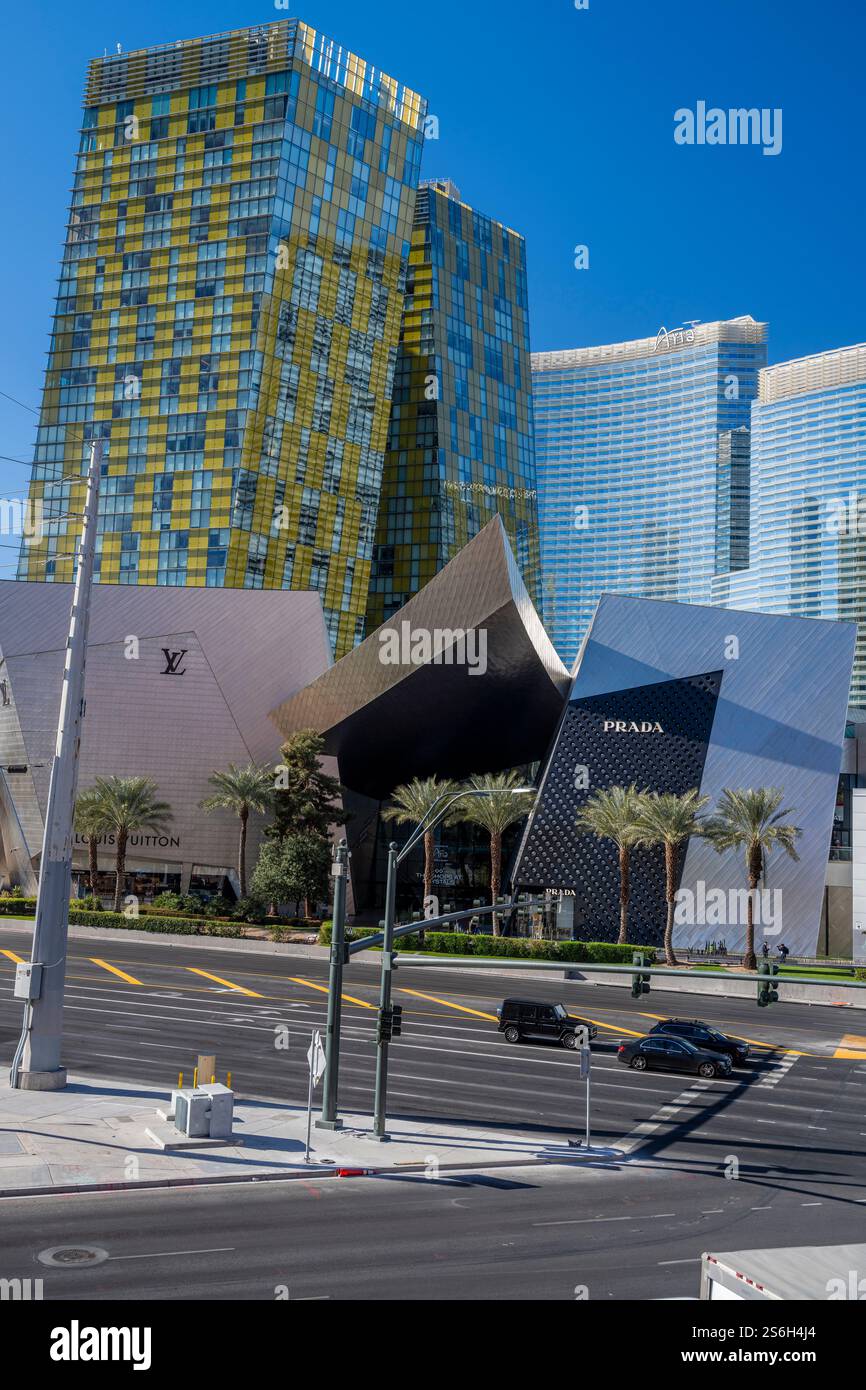 The Shops at Crystals luxury shopping mall, Las Vegas, Nevada, USA Stock Photo