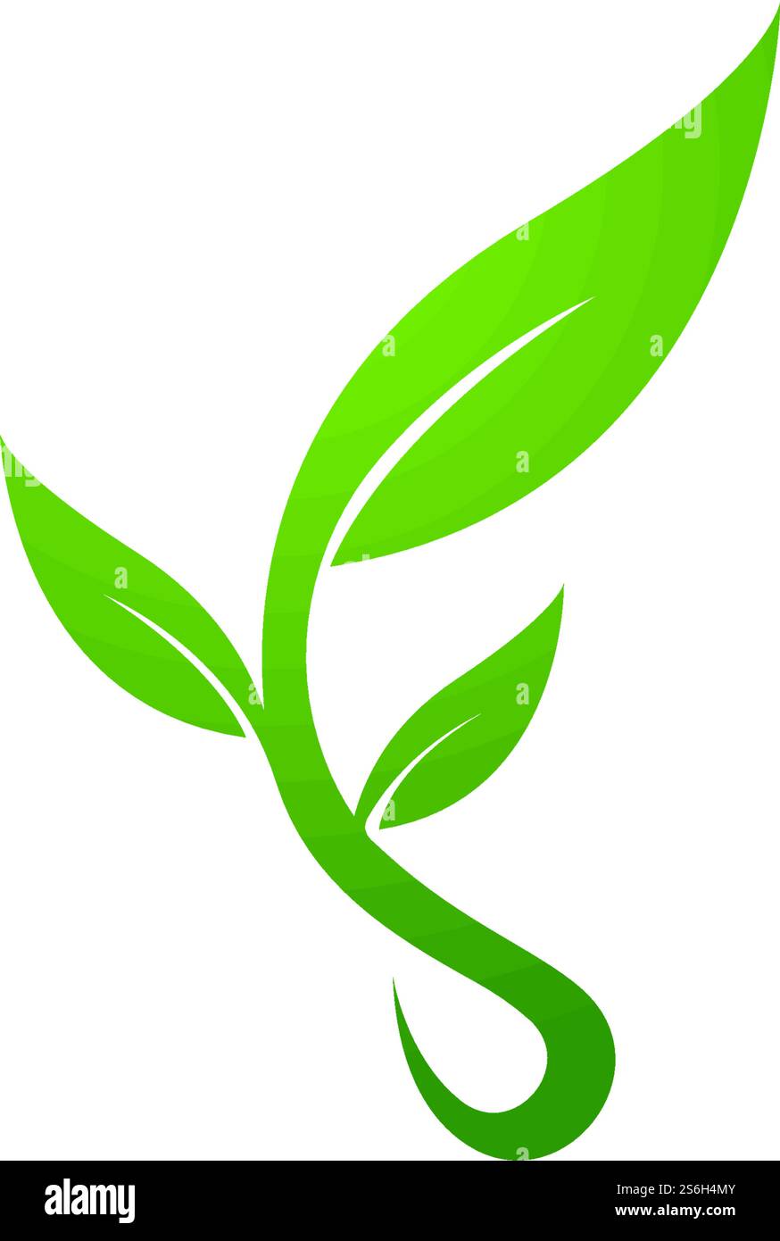 Nature leaf icon sign logos Stock Vector Image & Art - Alamy