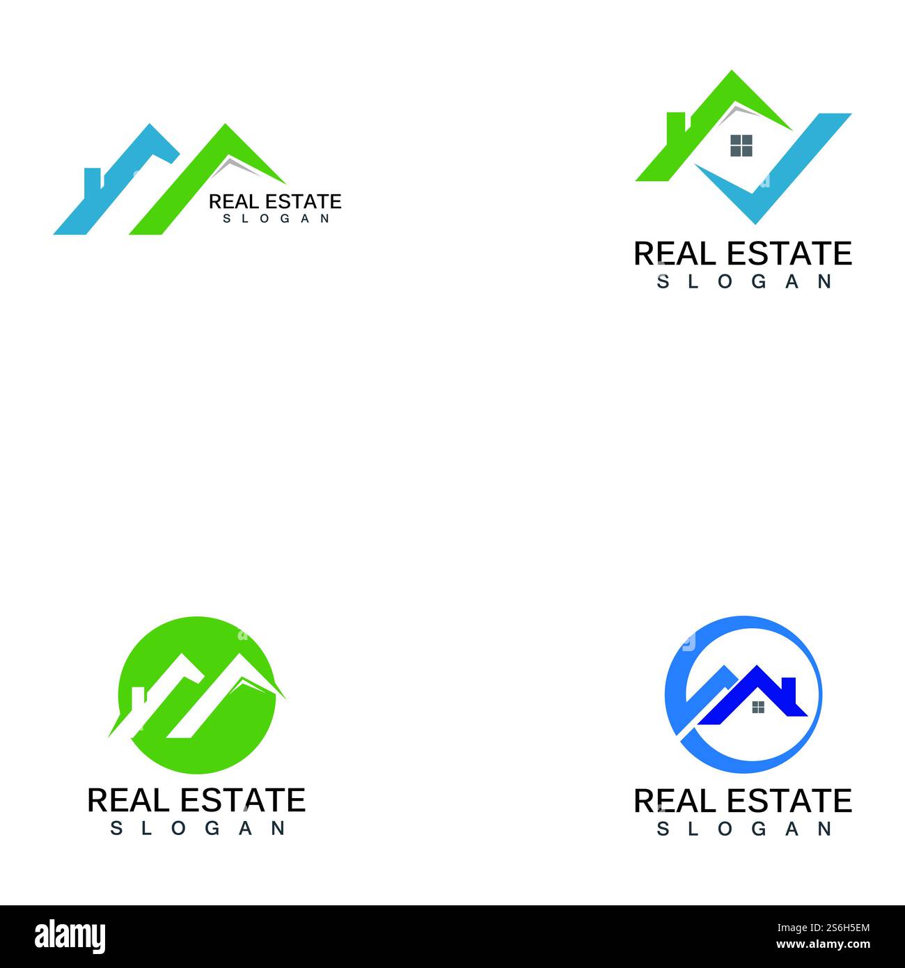 Real Estate Logo design template. Roofing logo vector Stock Vector ...