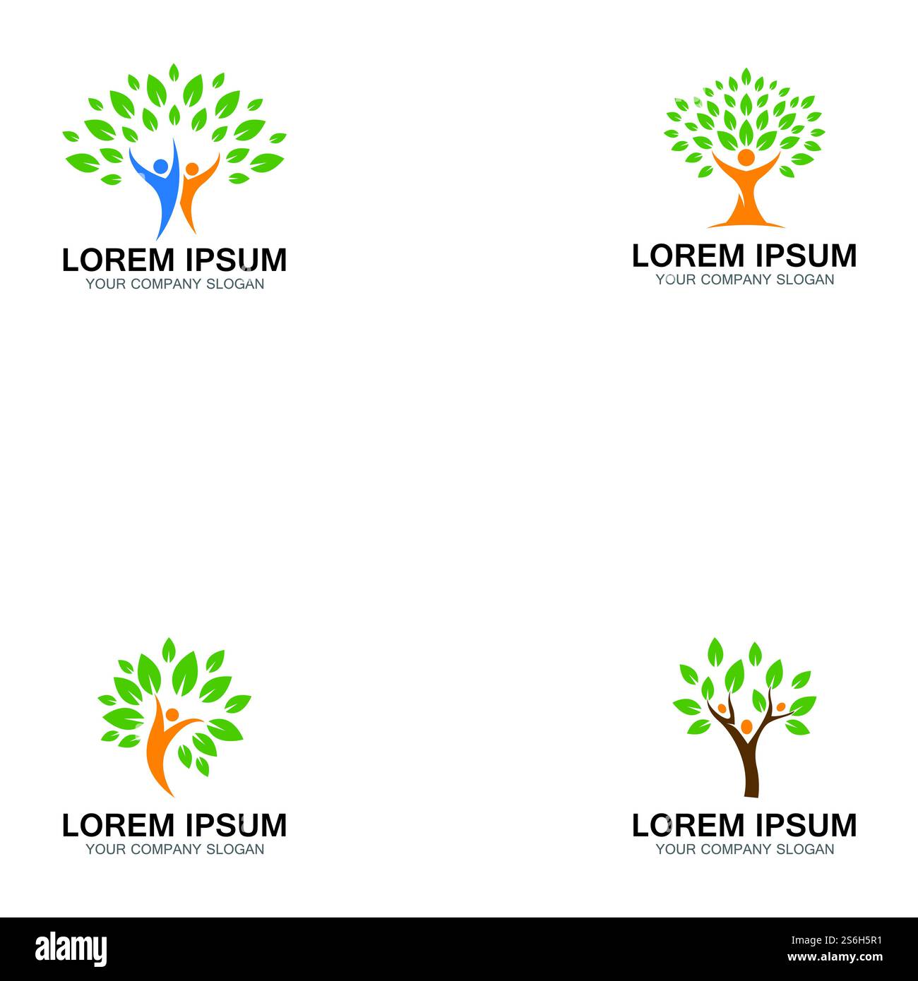 People Tree Logo Template Design Vector Stock Vector Image & Art - Alamy