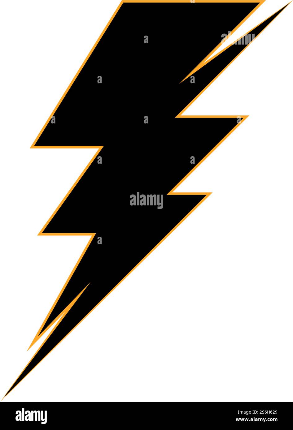 lightning thunderbolt electricity logo design template Stock Vector ...