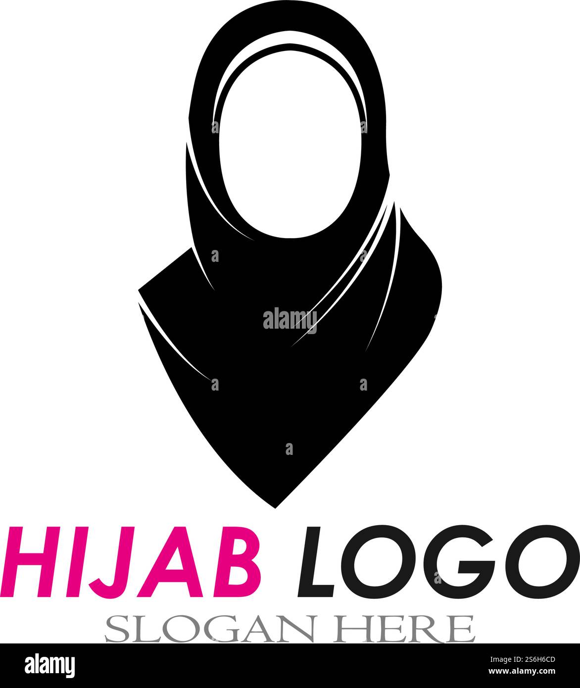 hijab women black silhouette vector icons app-vector Stock Vector Image ...