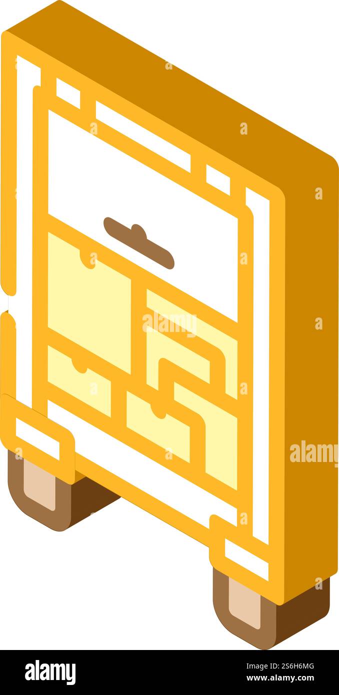 truck wholesale isometric icon vector. truck wholesale sign. isolated ...
