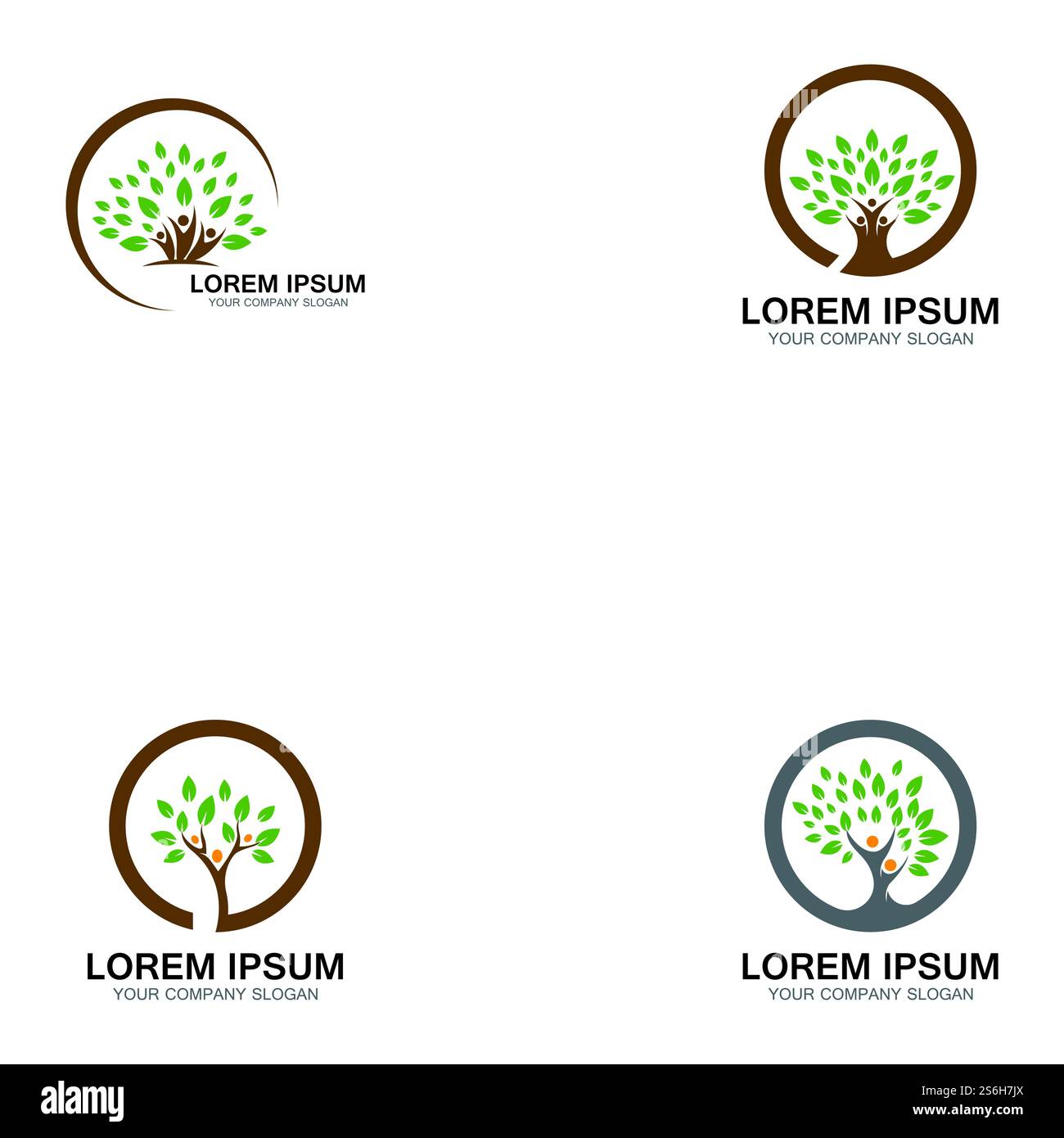 People Tree Logo Template Design Vector Stock Vector Image & Art - Alamy