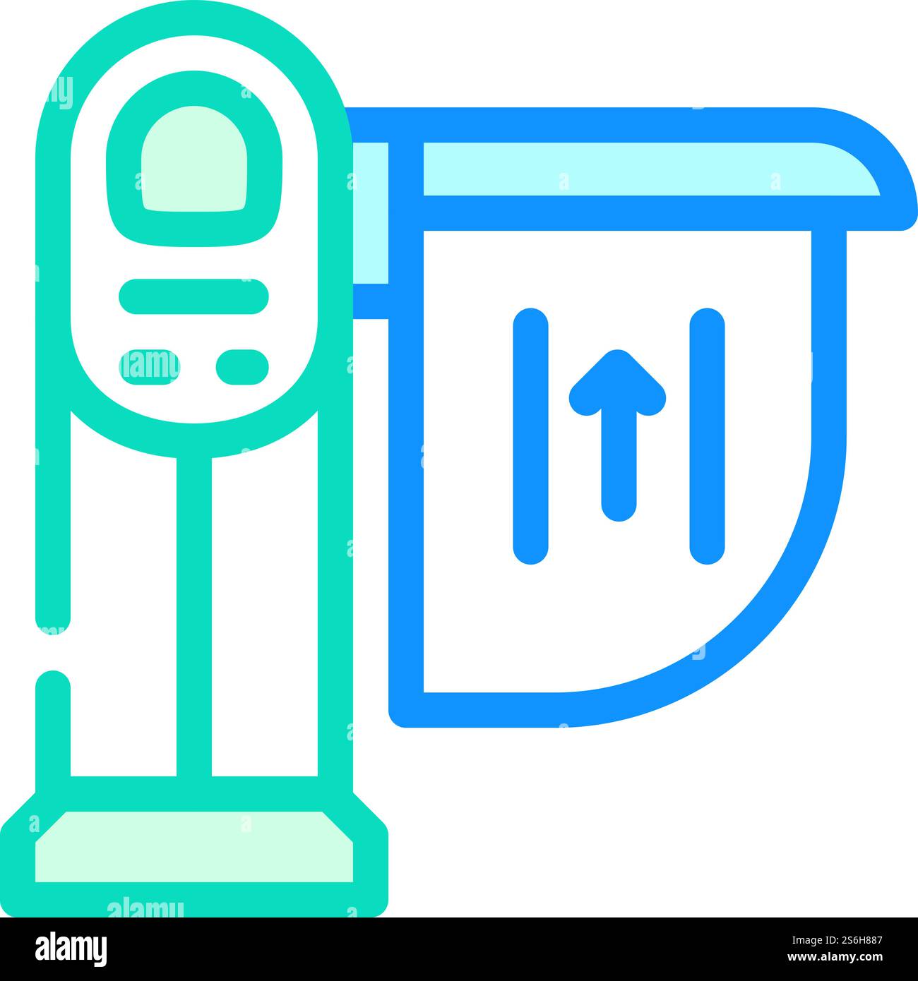 limiter railway color icon vector. limiter railway sign. isolated ...