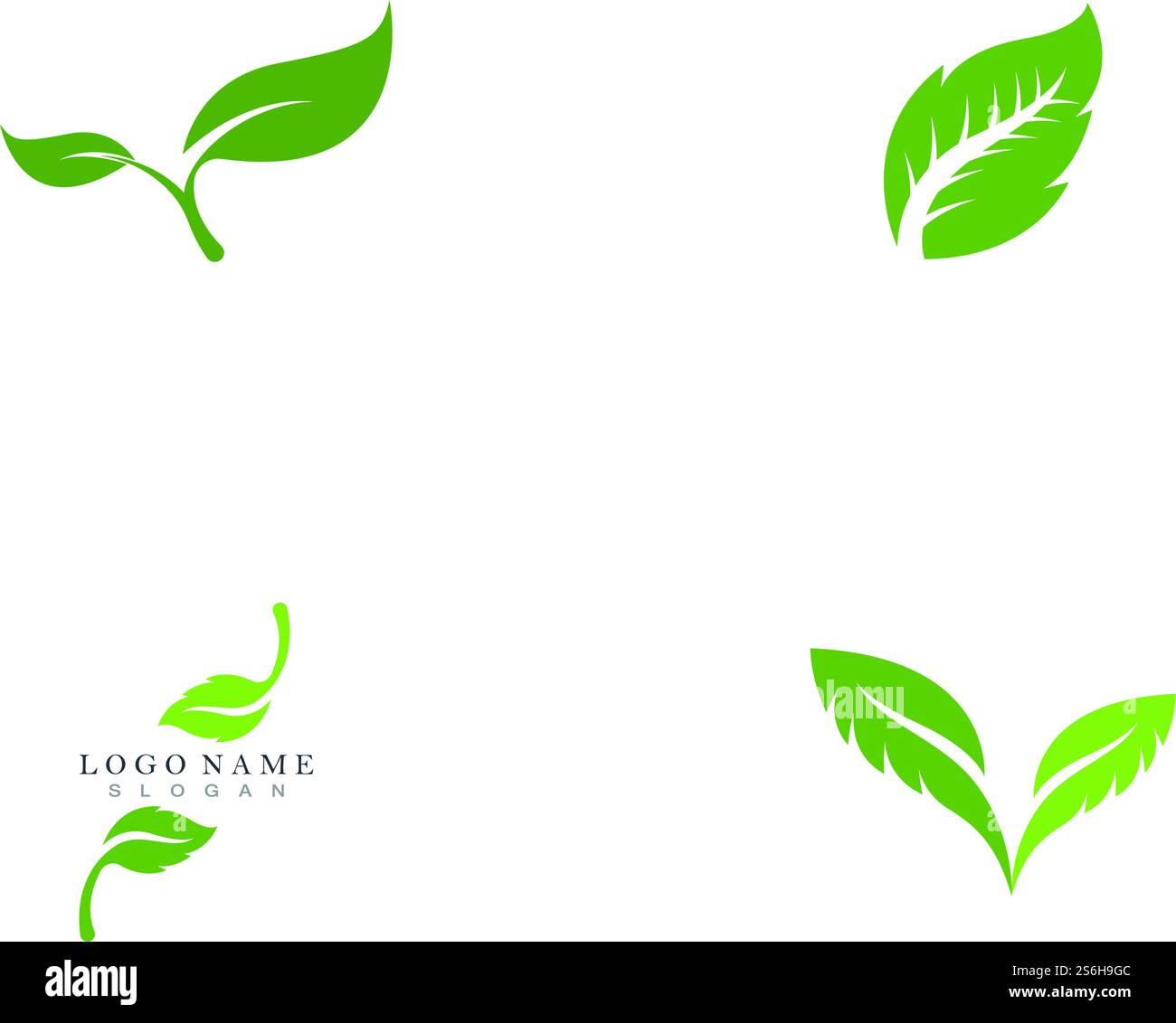 Green leaf ecology nature element vector Stock Vector Image & Art - Alamy