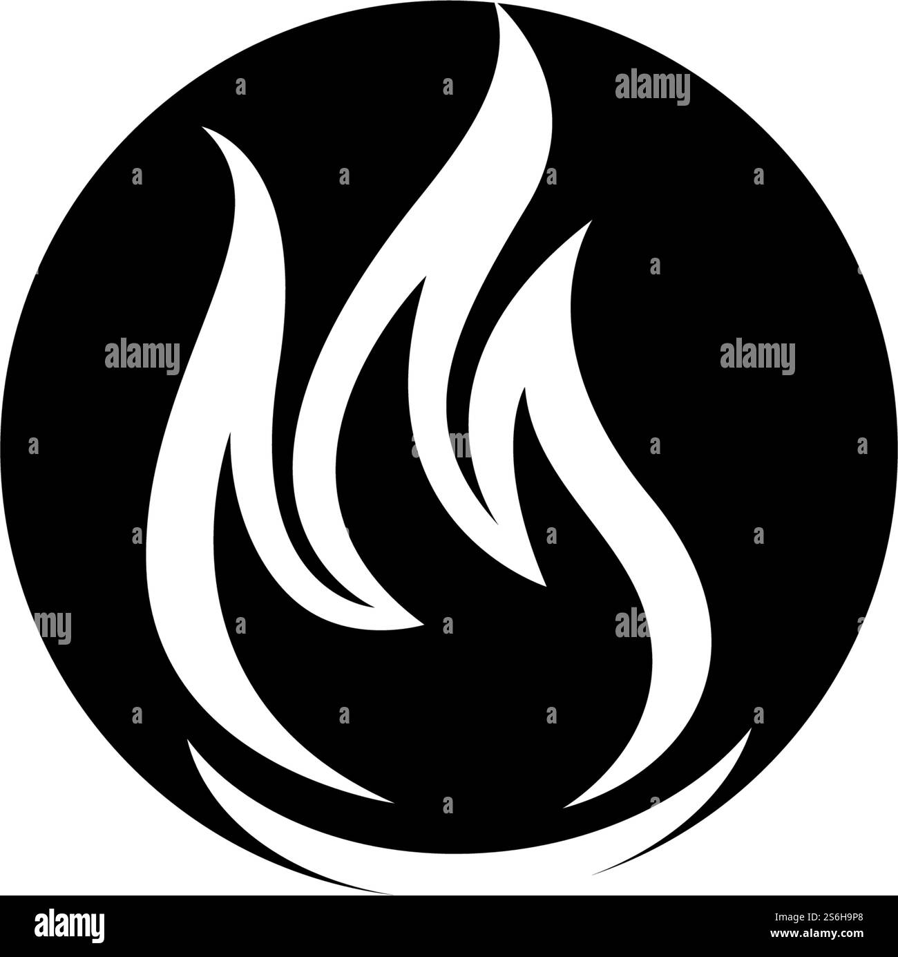 Fire black logo design vector Stock Vector Image & Art - Alamy