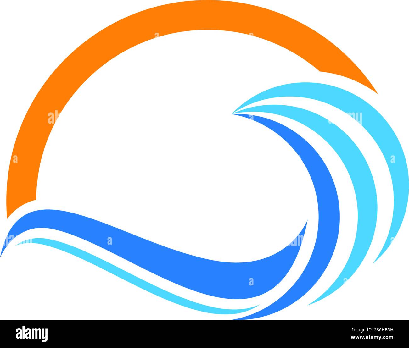 Wave Logo Icon vector Stock Vector Image & Art - Alamy