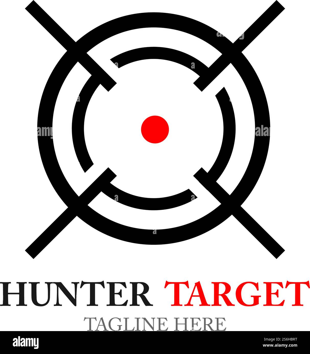 Target Hunter icon illustration design template symbol Stock Vector ...