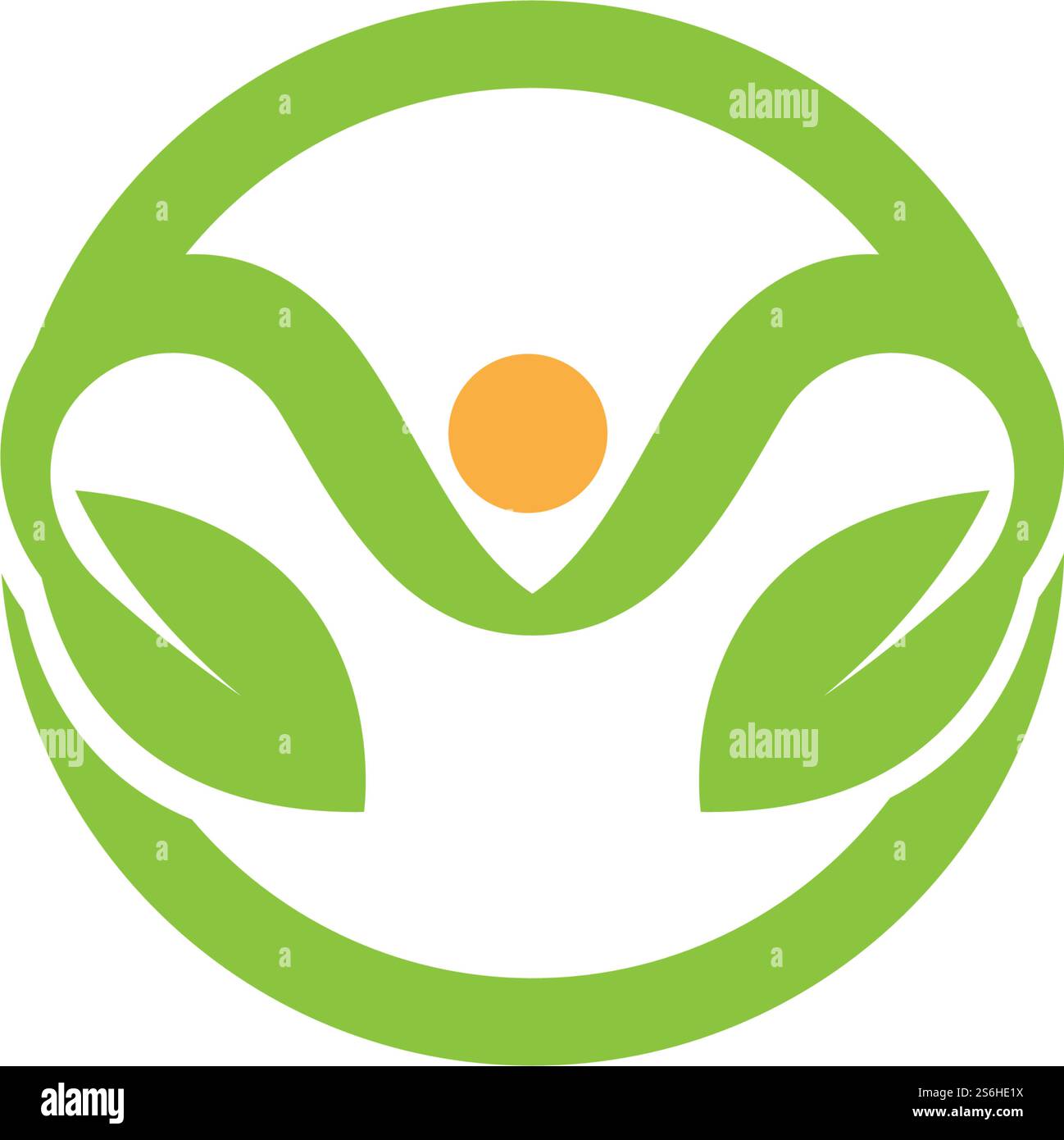 Vector leaves green nature logo and symbol Stock Vector Image & Art - Alamy