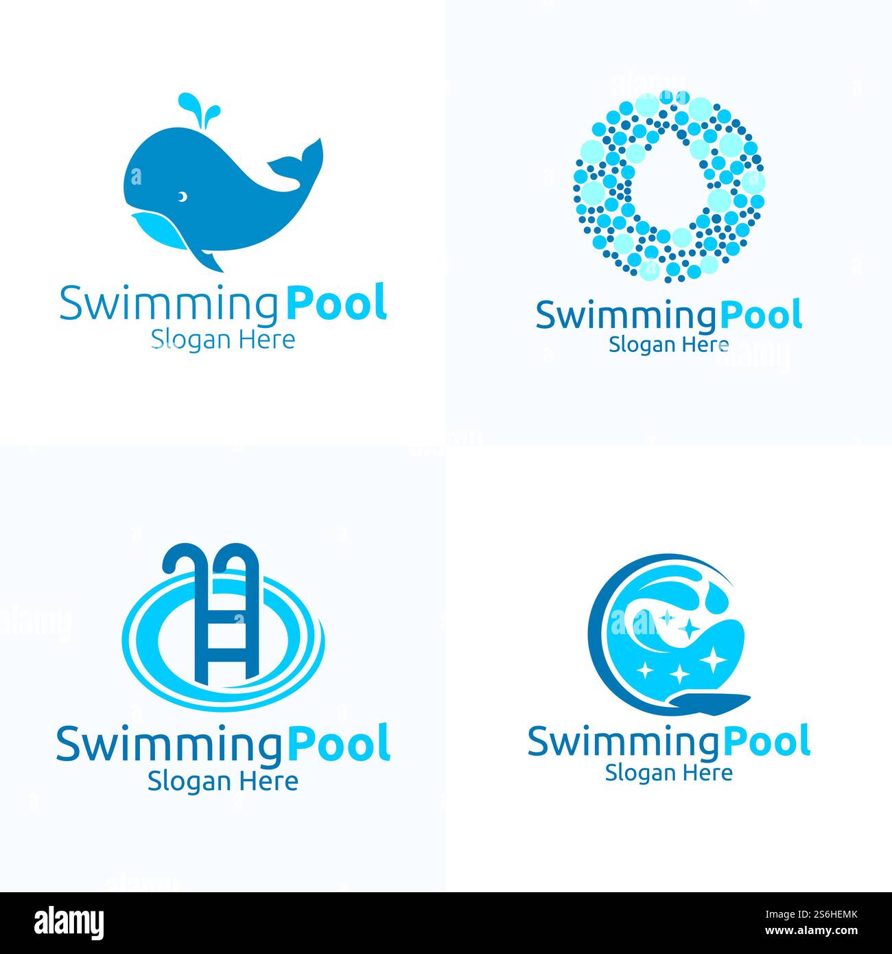 Swimming Pool Service Logo with Cleaning Pool and Maintenance Concept ...