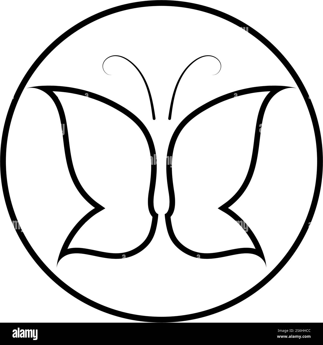 Butterfly conceptual simple Logo design template Vector illustration ...