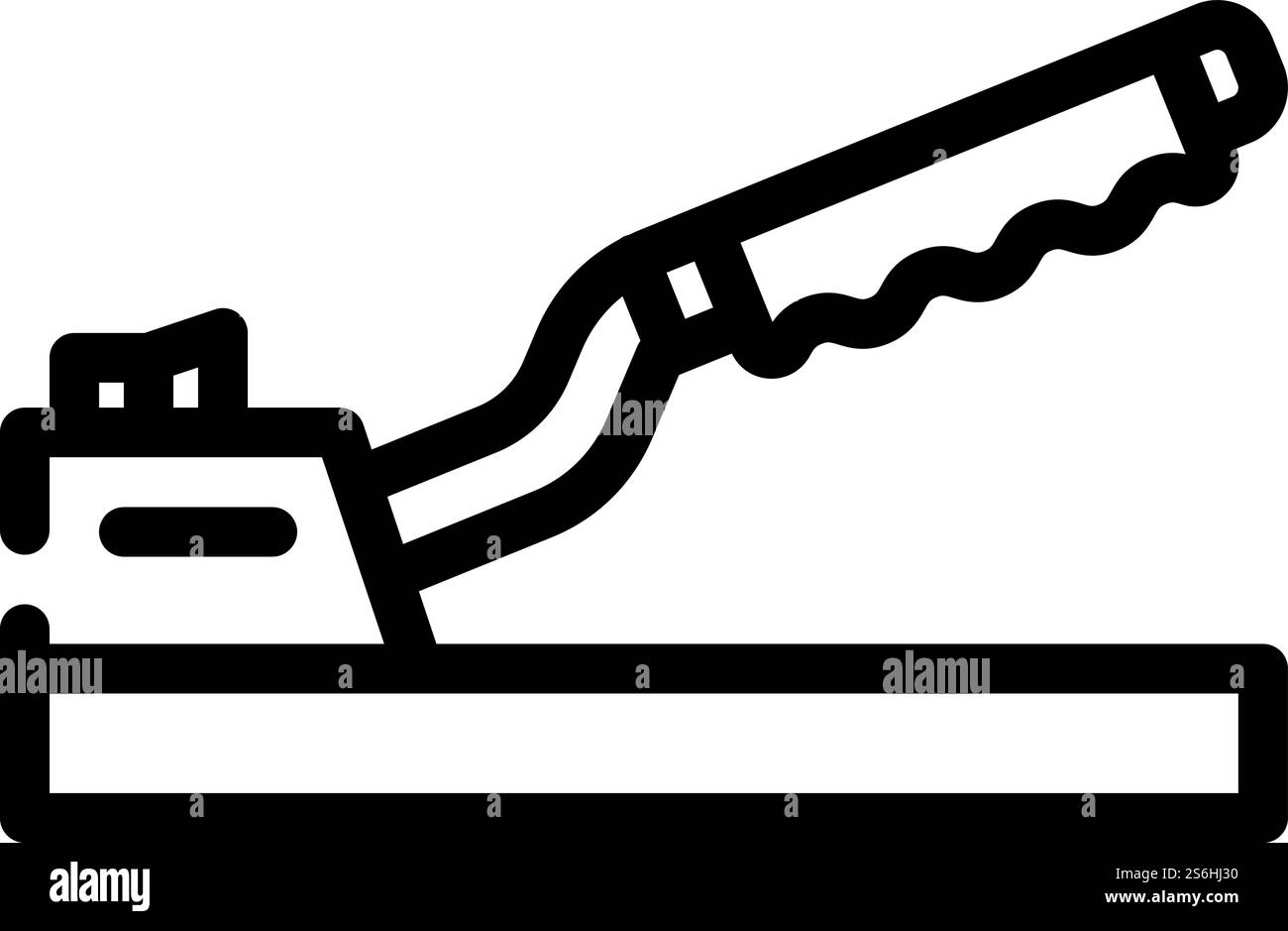 handbrake car line icon vector. handbrake car sign. isolated contour ...