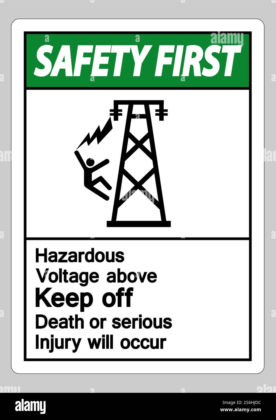 Safety First Hazardous Voltage Above Keep Out Death Or Serious Injury ...
