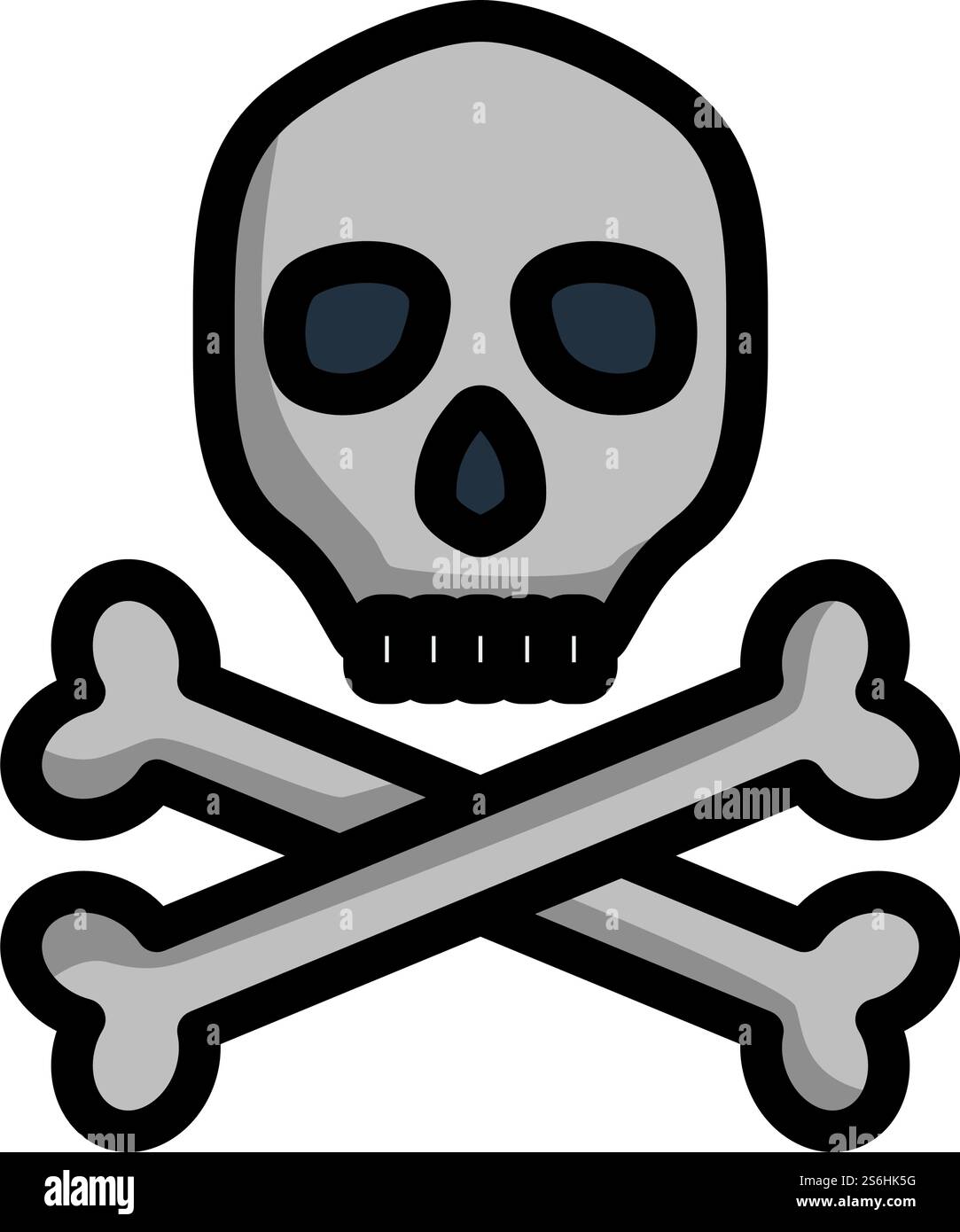 Poison Sign Icon. Editable Bold Outline With Color Fill Design. Vector ...