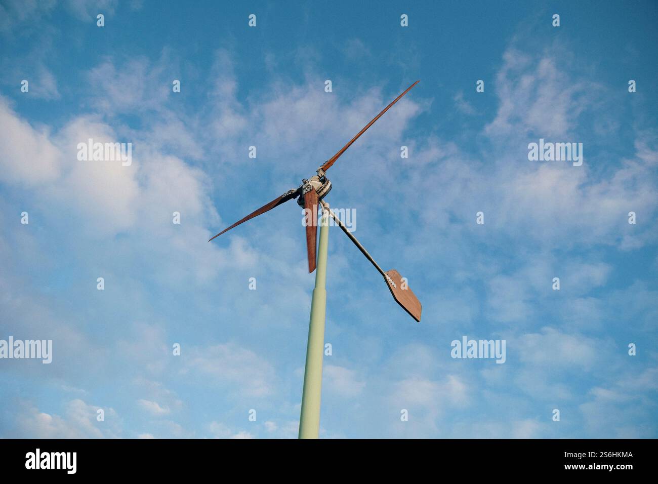 wind turbine with blue sky Stock Photo - Alamy
