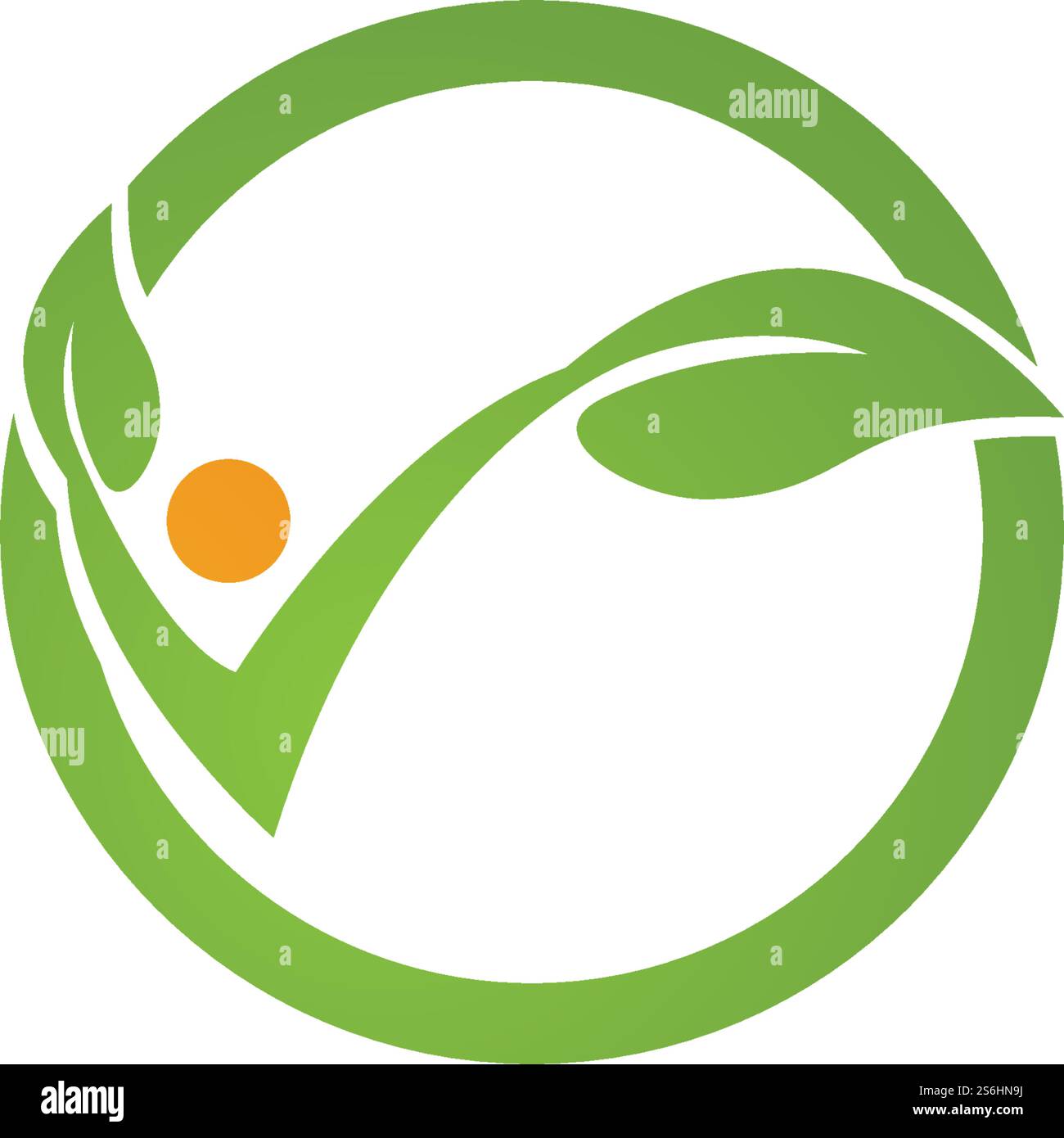 Vector leaves green nature logo and symbol Stock Vector Image & Art - Alamy