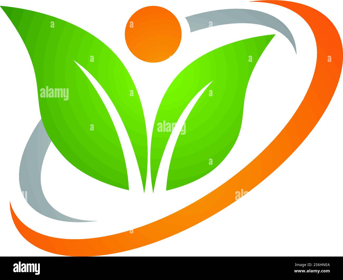 Vector leaves green nature logo and symbol Stock Vector Image & Art - Alamy