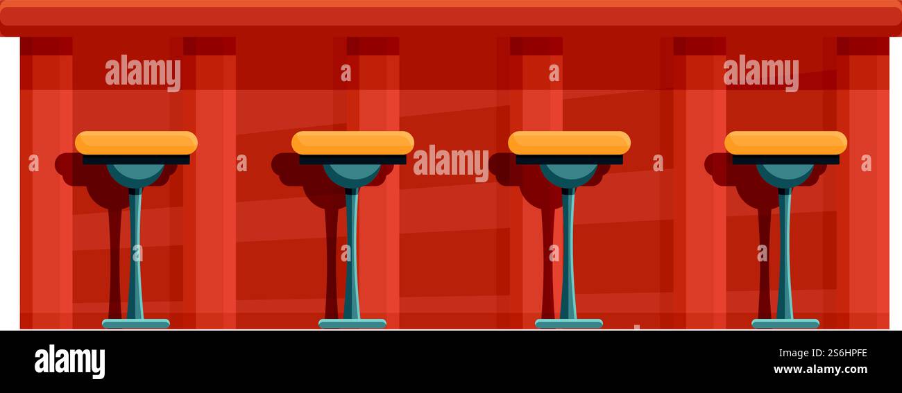 Furniture bar counter icon. Cartoon of Furniture bar counter vector ...