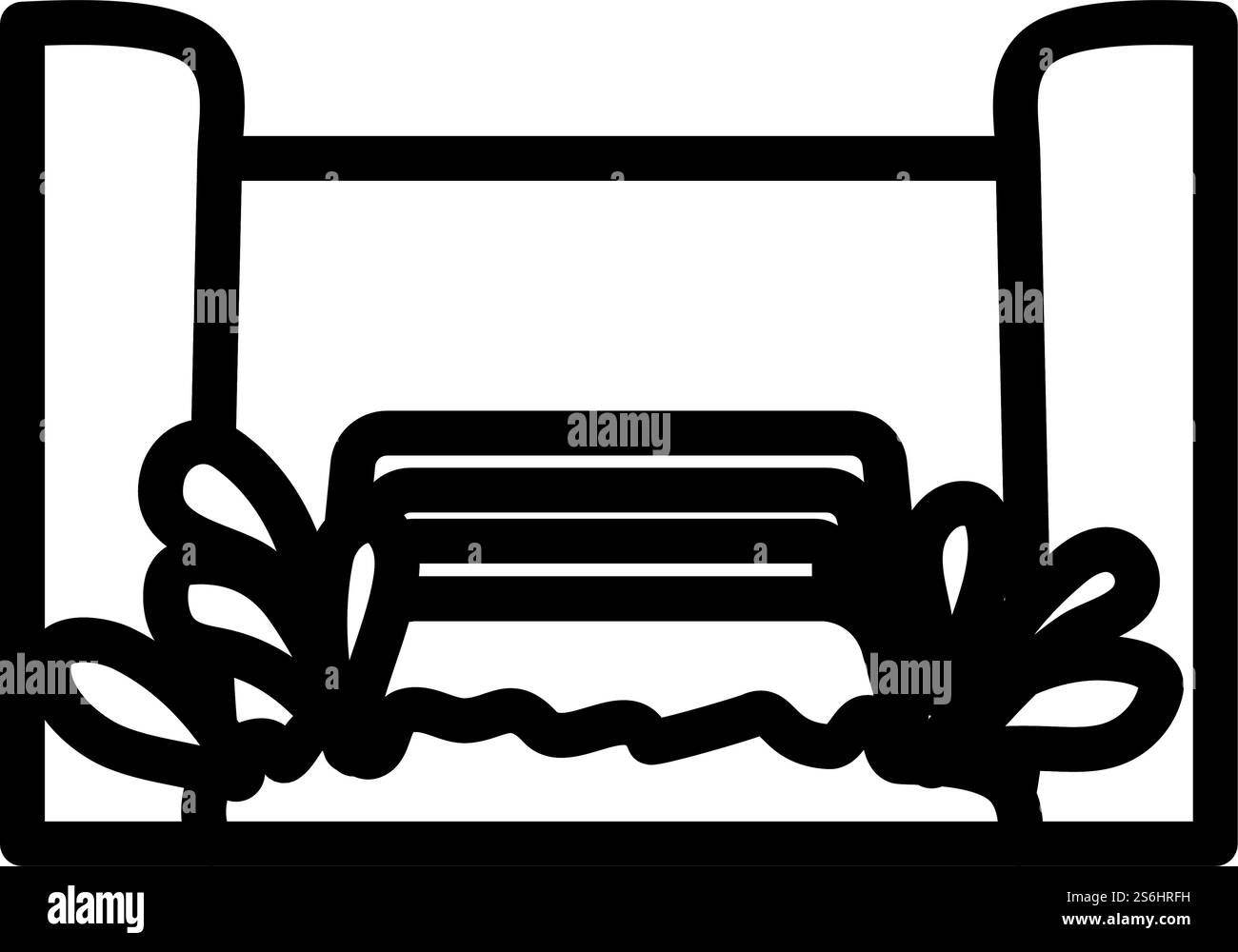 Water Boat Ride Icon. Editable Bold Outline Design. Vector Illustration ...