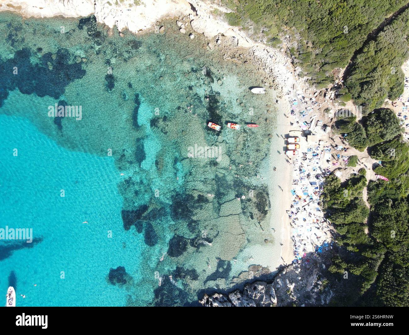 Porto Timoni beach in Corfu, a double beach and crystalline water in ...