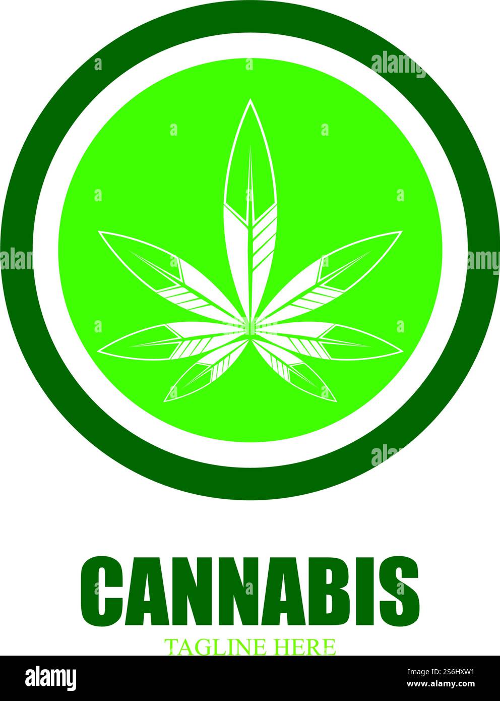 cannabis marijuana leaf icon vector logo Stock Vector Image & Art - Alamy