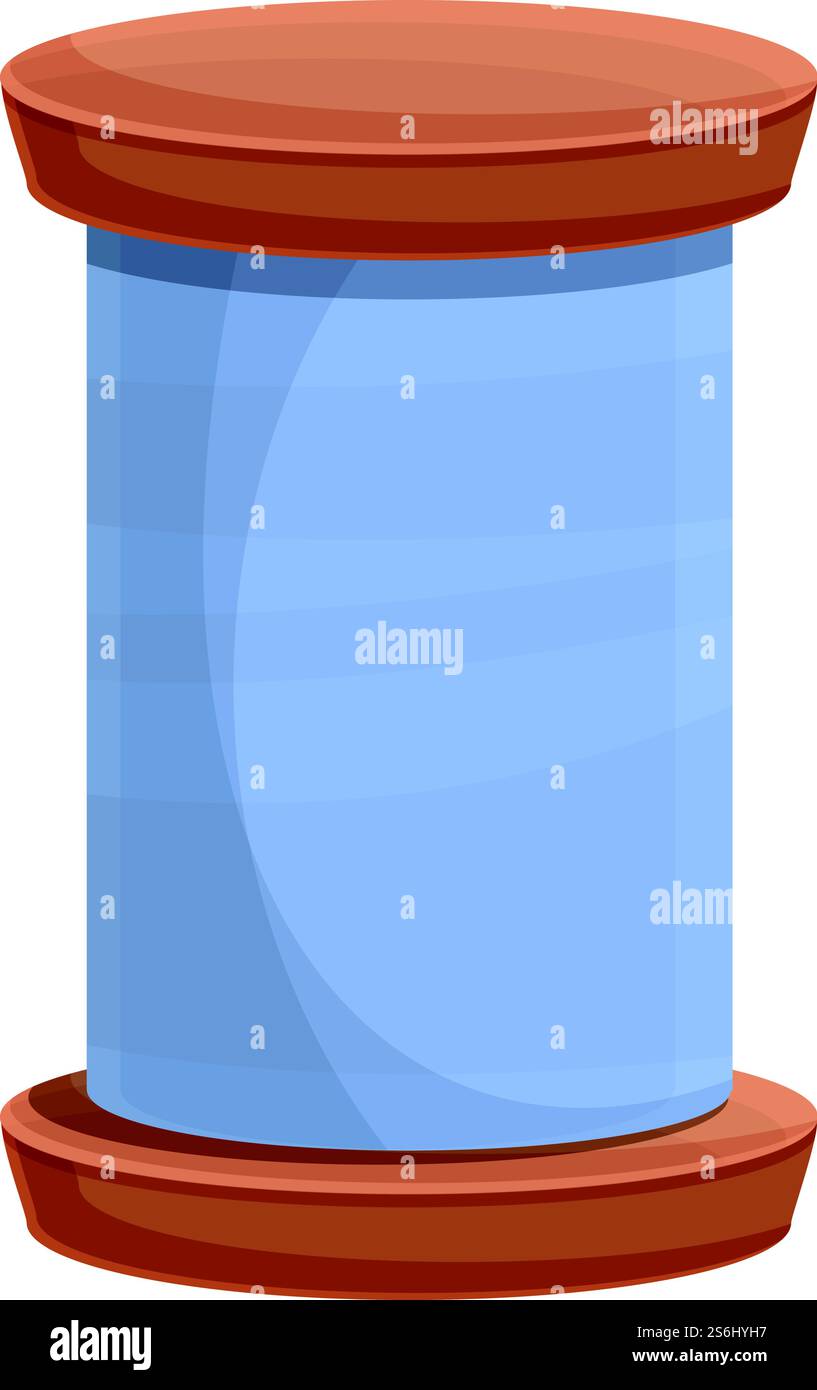 Thread icon. Cartoon of Thread vector icon for web design isolated on white background. Thread icon, cartoon style Stock Vector