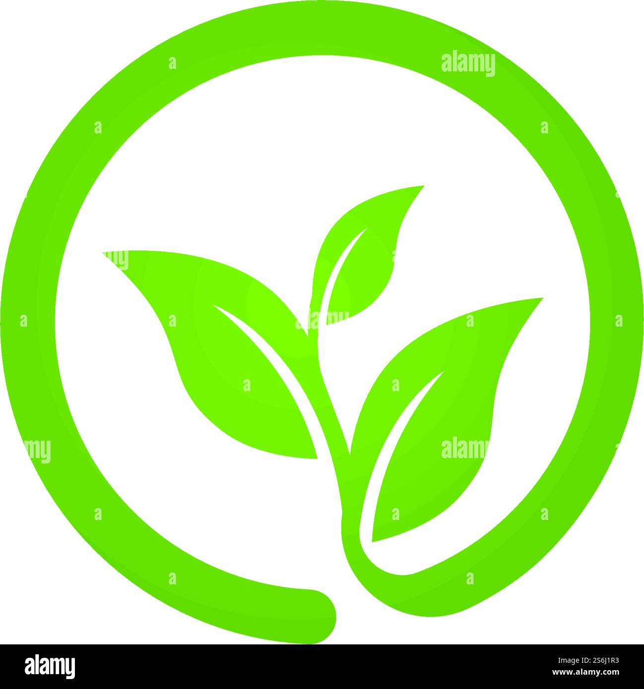 Vector leaves green nature logo and symbol Stock Vector Image & Art - Alamy