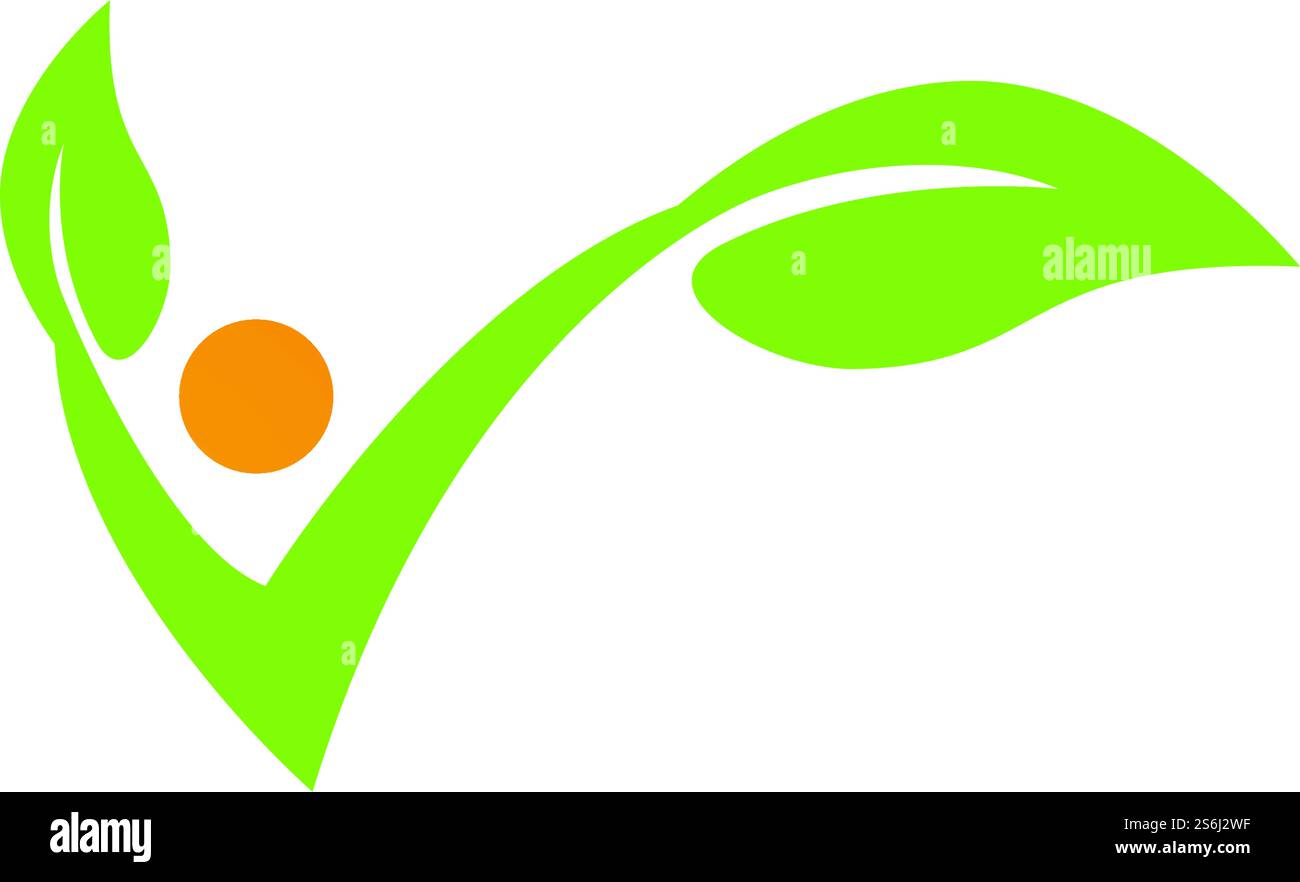 Vector leaves green nature logo and symbol Stock Vector Image & Art - Alamy