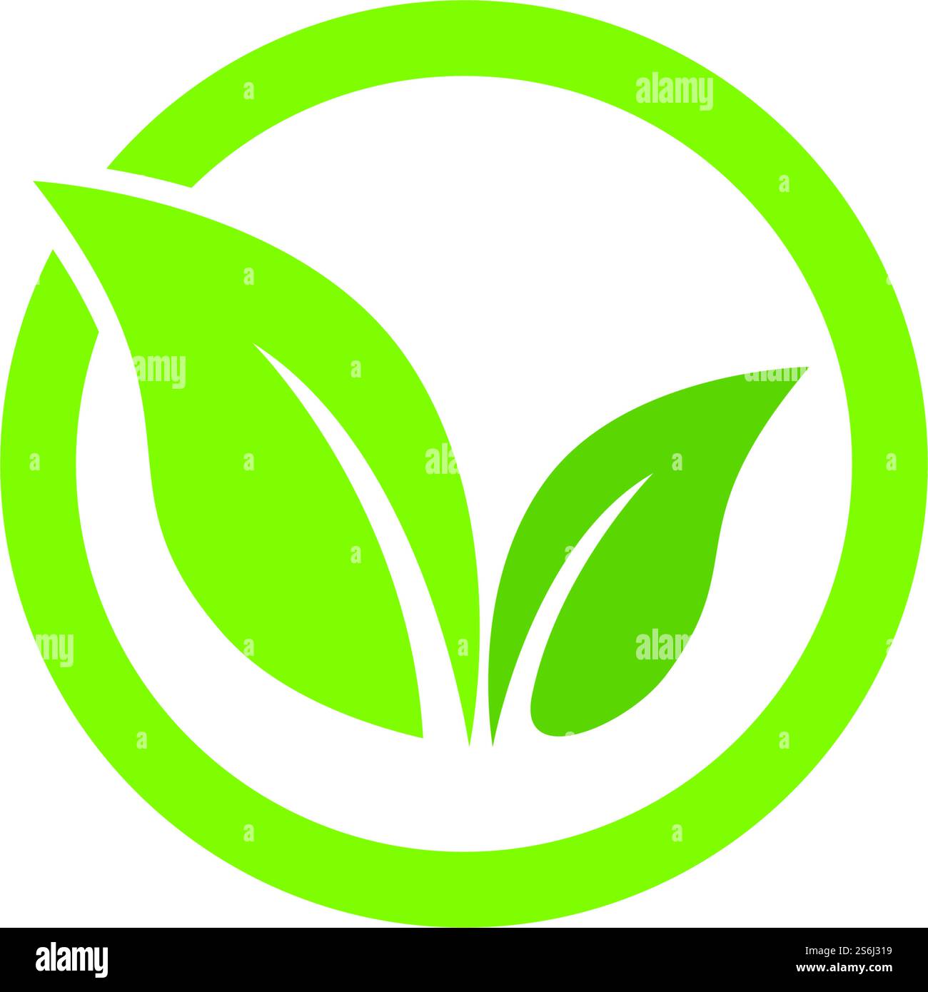 Vector leaves green nature logo and symbol Stock Vector Image & Art - Alamy